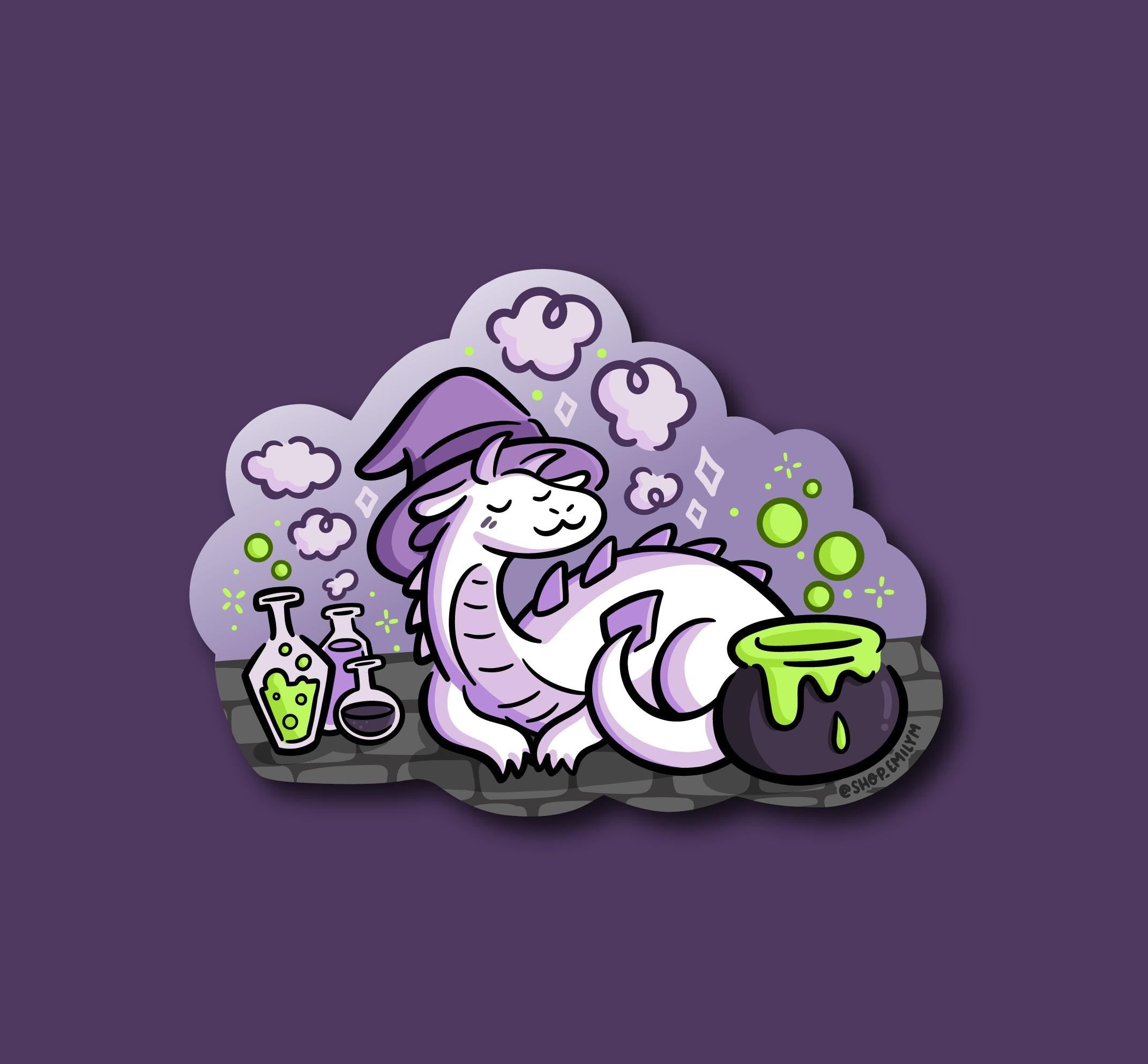 Witch Dragon Sticker
