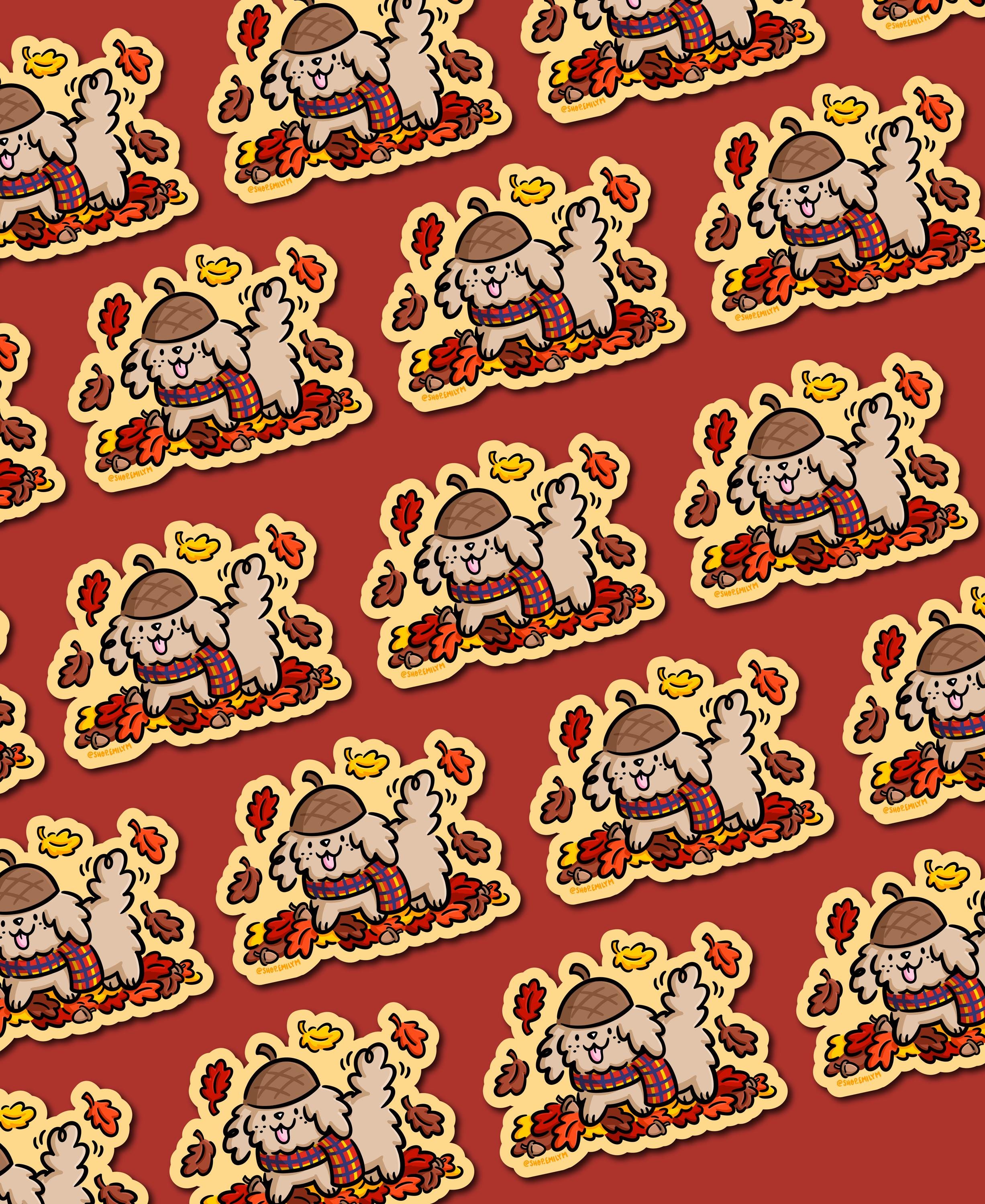 Acorn Dog Sticker