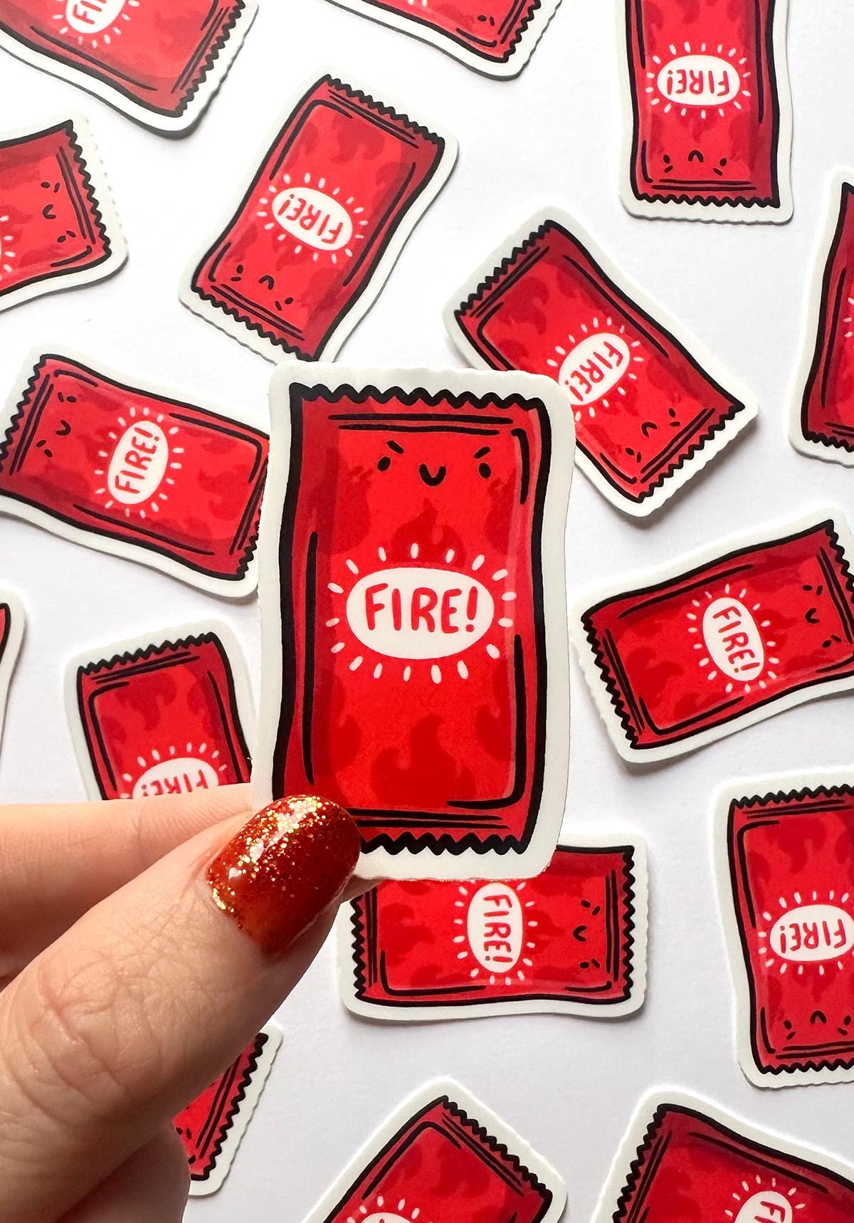 Taco Sauce Mini Sticker (Fire)