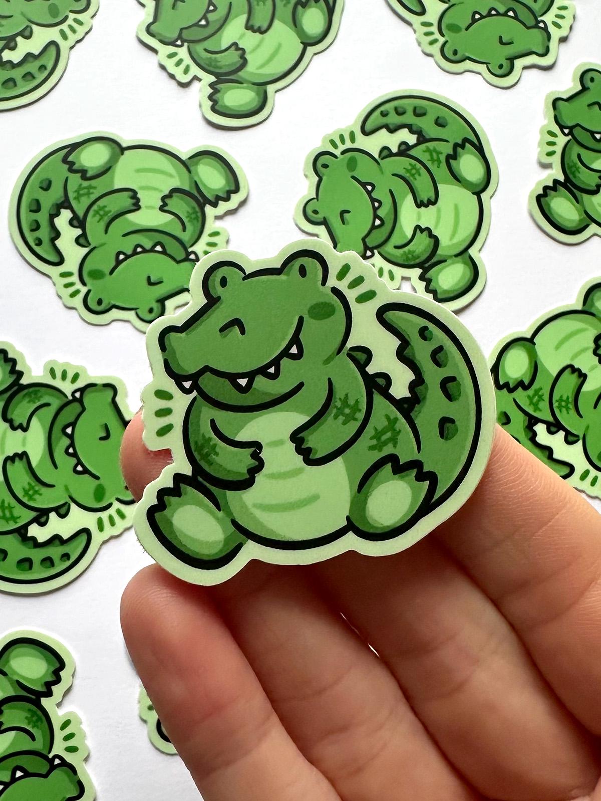 Crocodile Mini Sticker