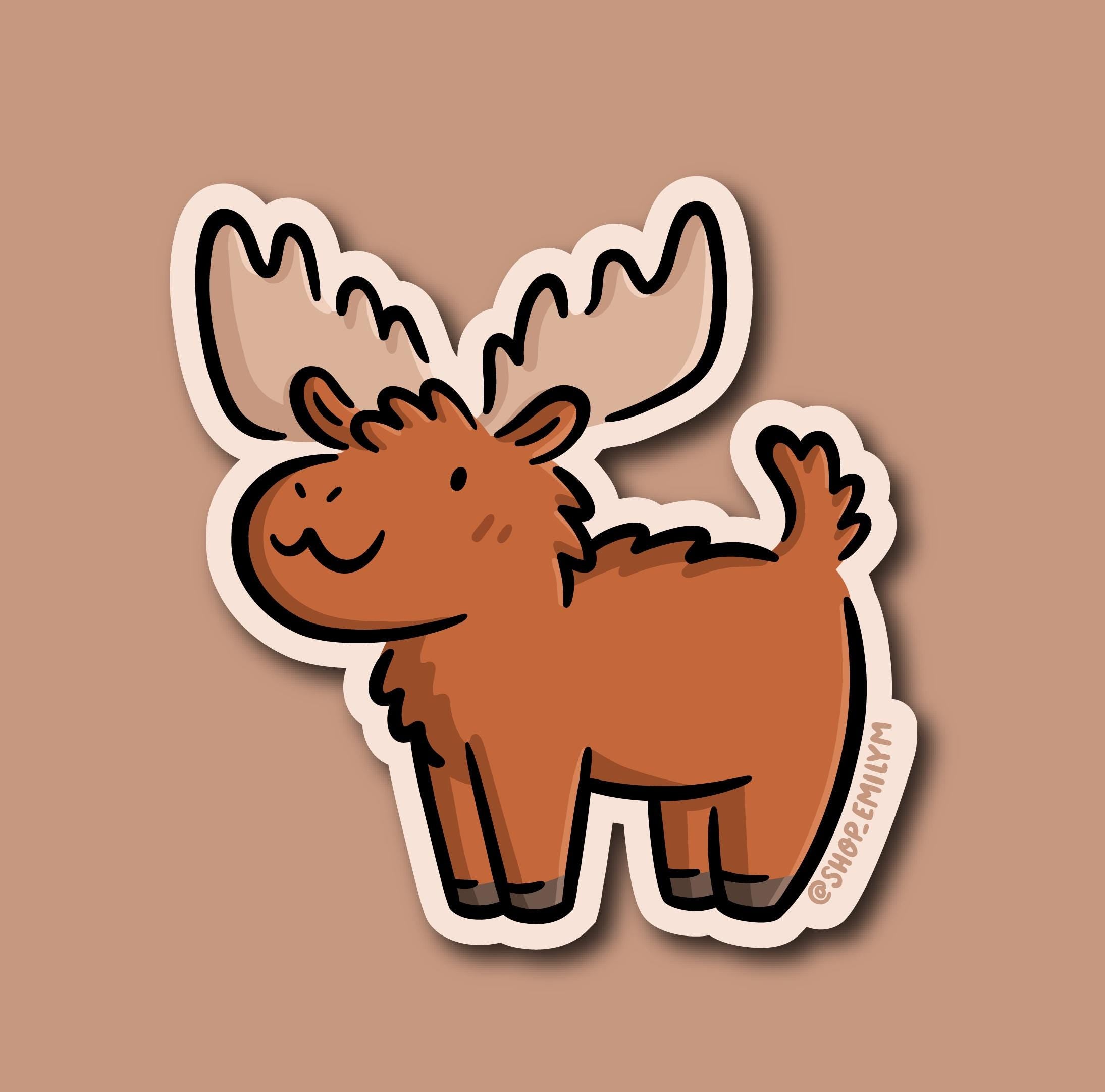Moose Sticker
