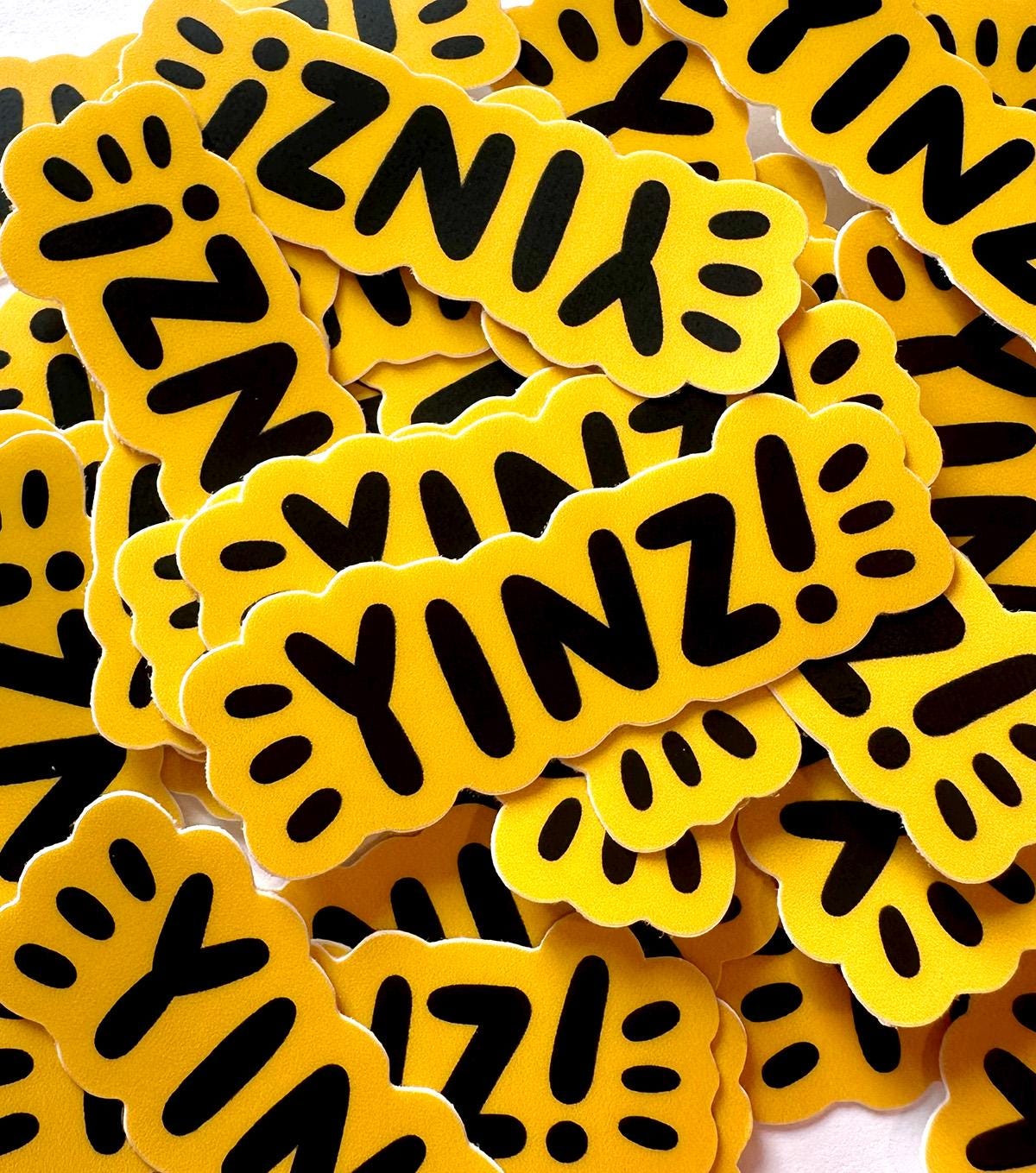 Yinz Mini Sticker (Yellow)