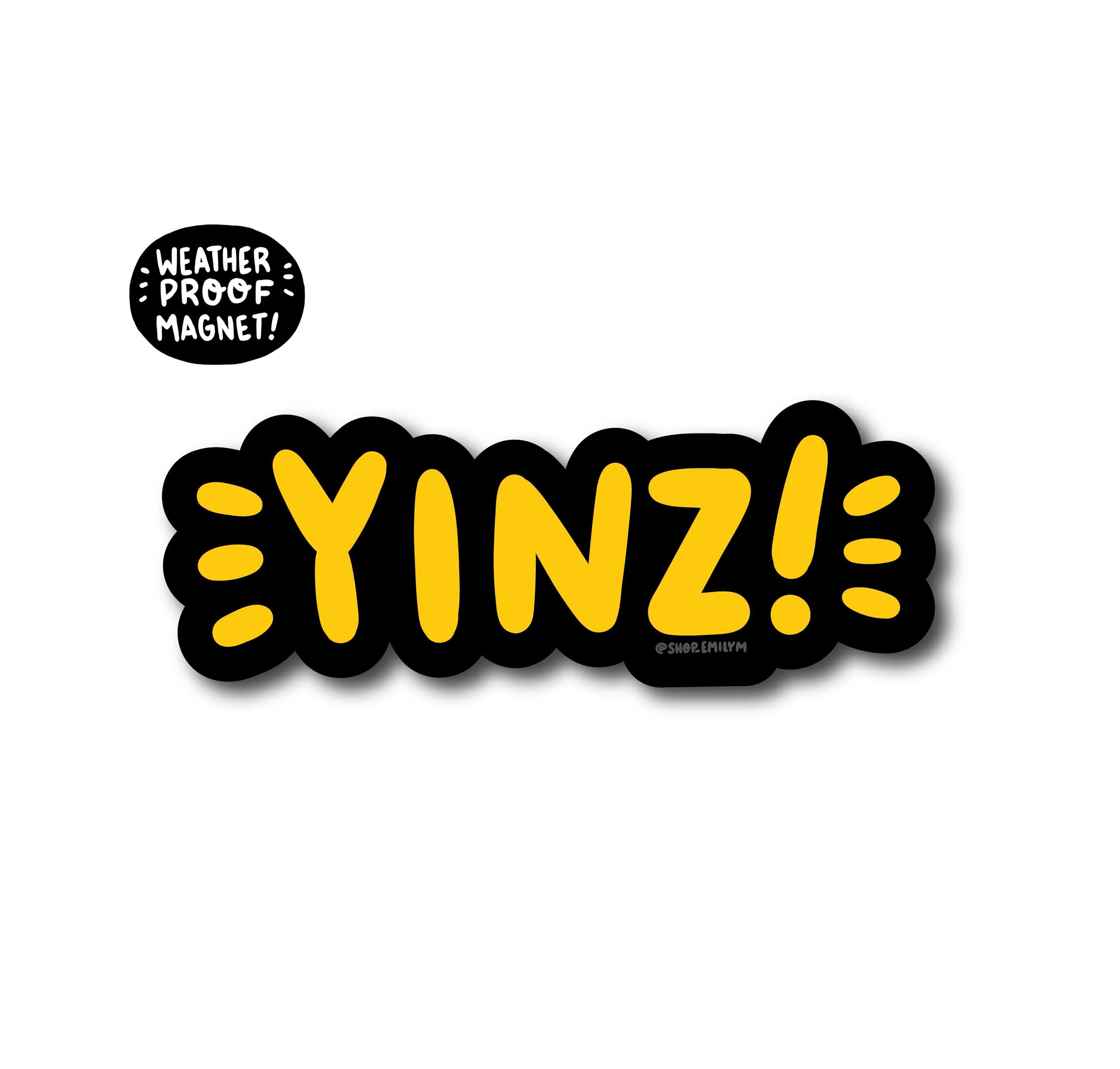 Yinz Magnet (Black)