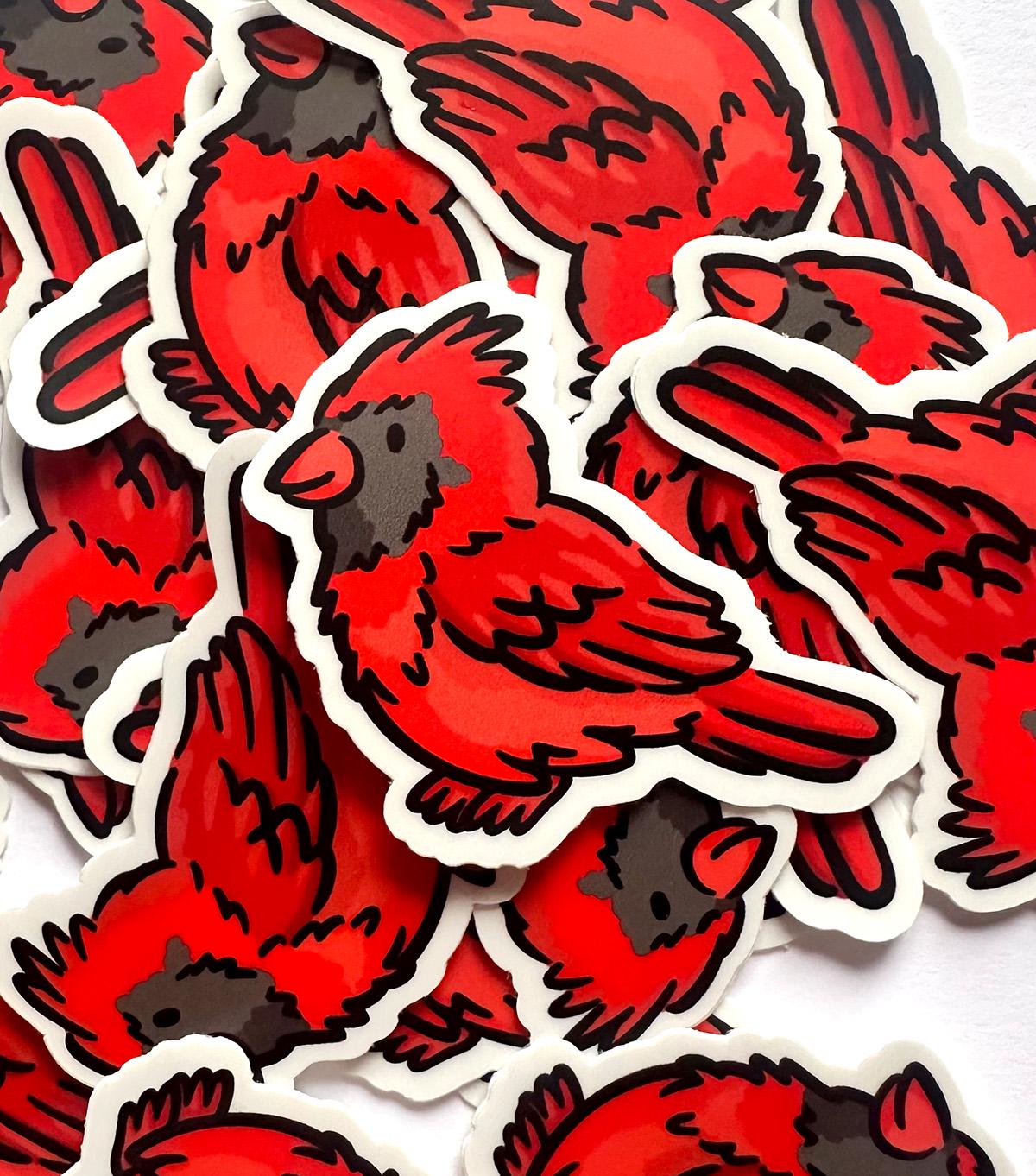 Cardinal Mini Sticker