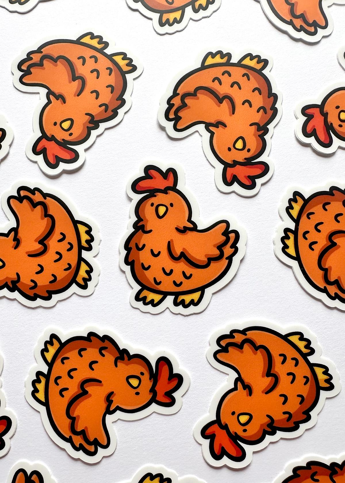Chicken Mini Sticker