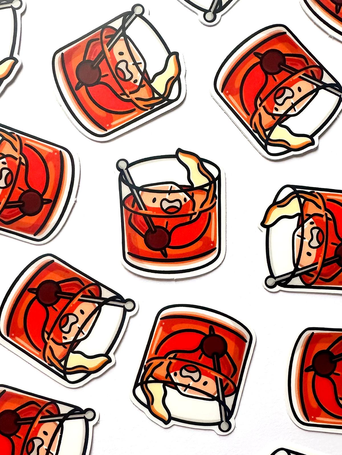 Old Fashioned Mini Sticker