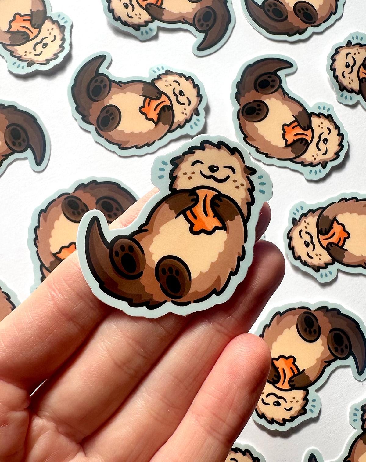 Sea Otter Mini Sticker