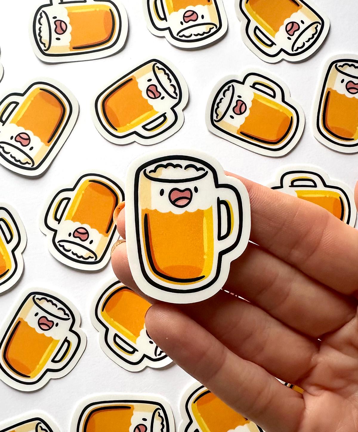 Beer Mug Mini Sticker