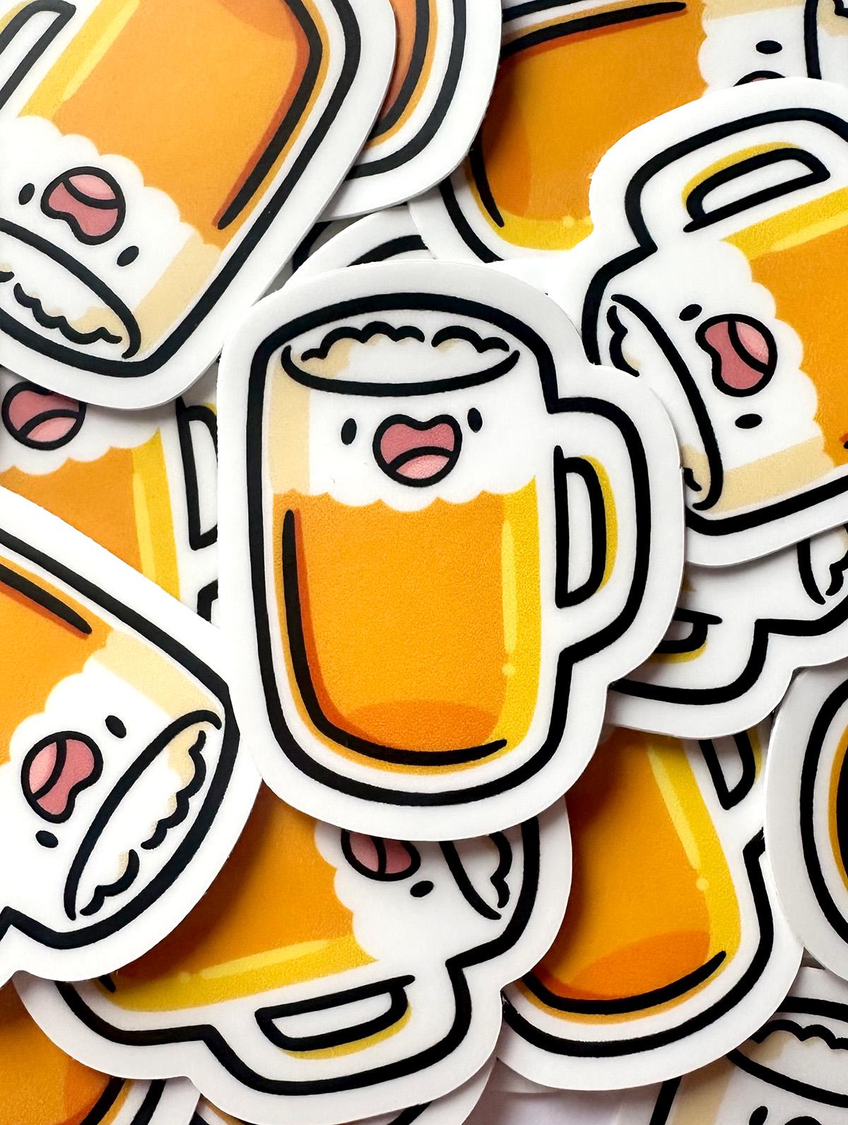 Beer Mug Mini Sticker