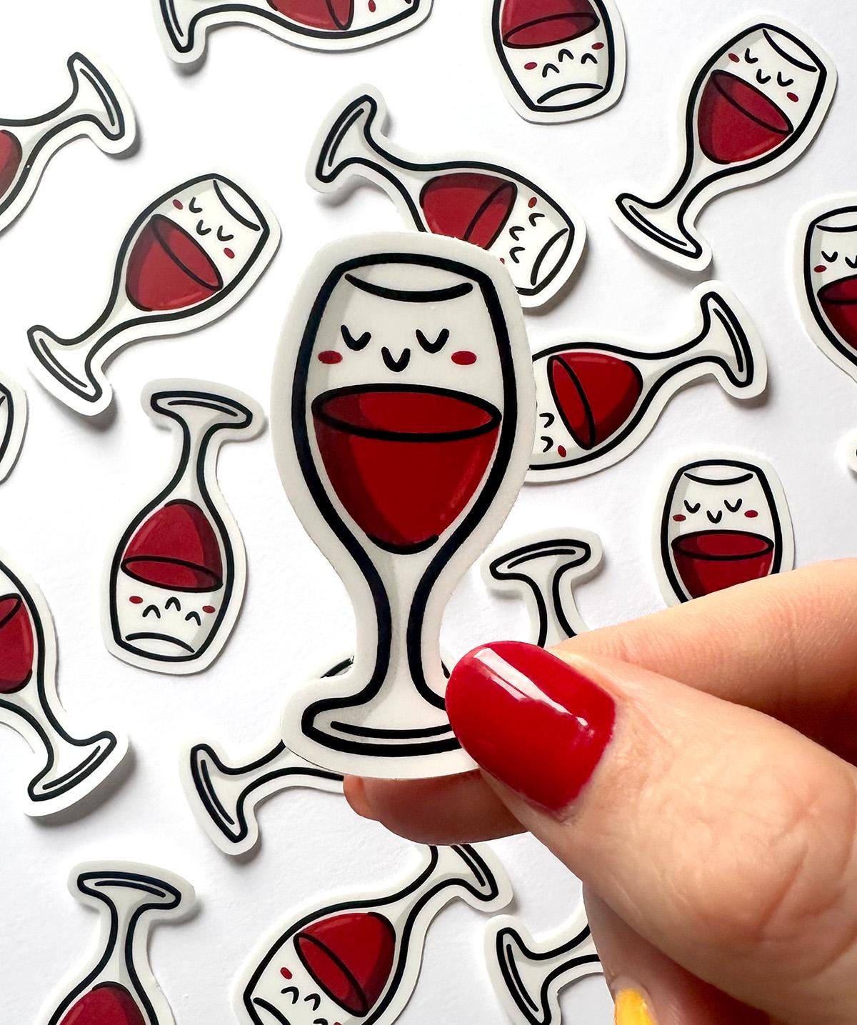 Red Wine Mini Sticker
