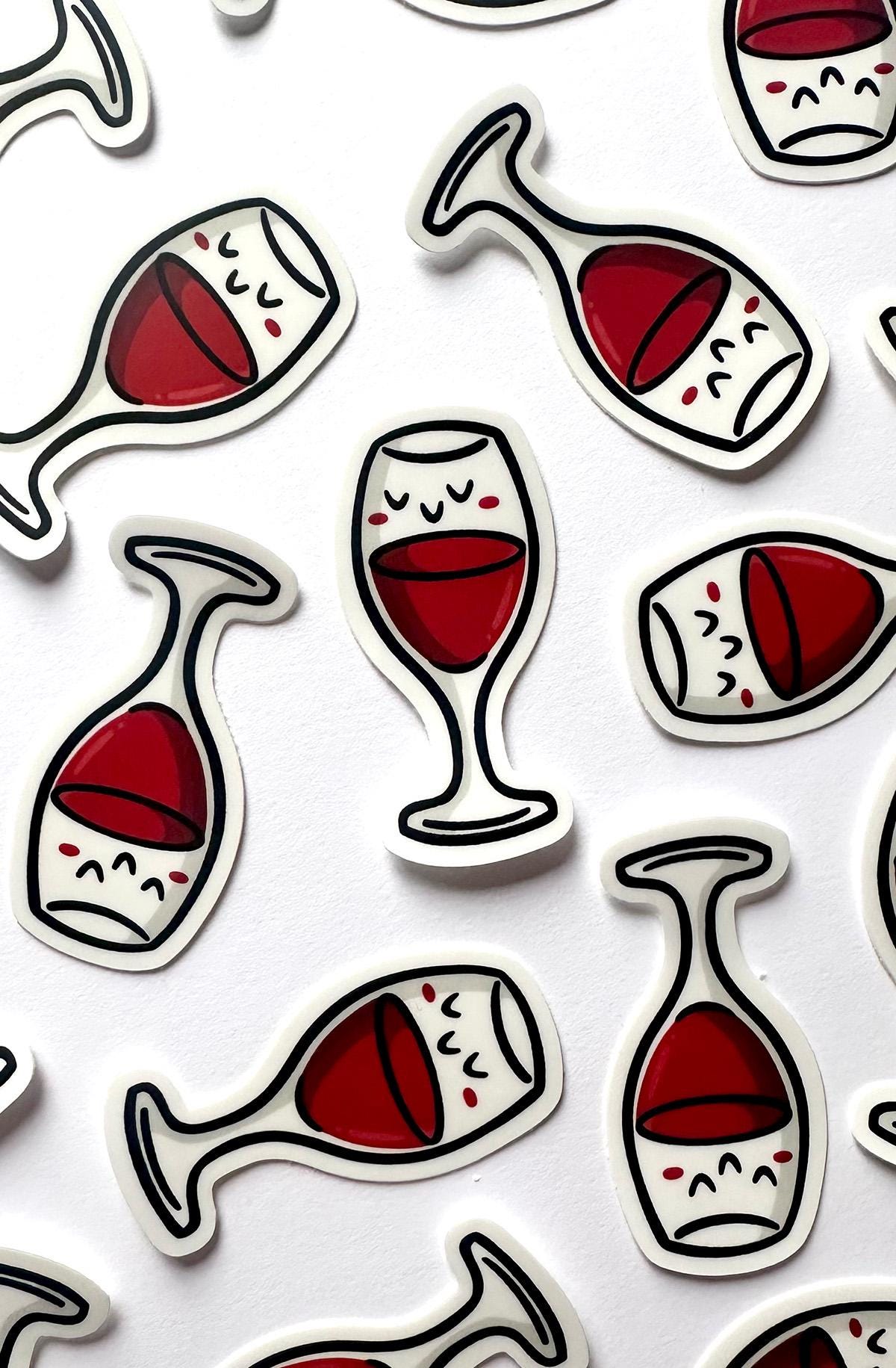 Red Wine Mini Sticker