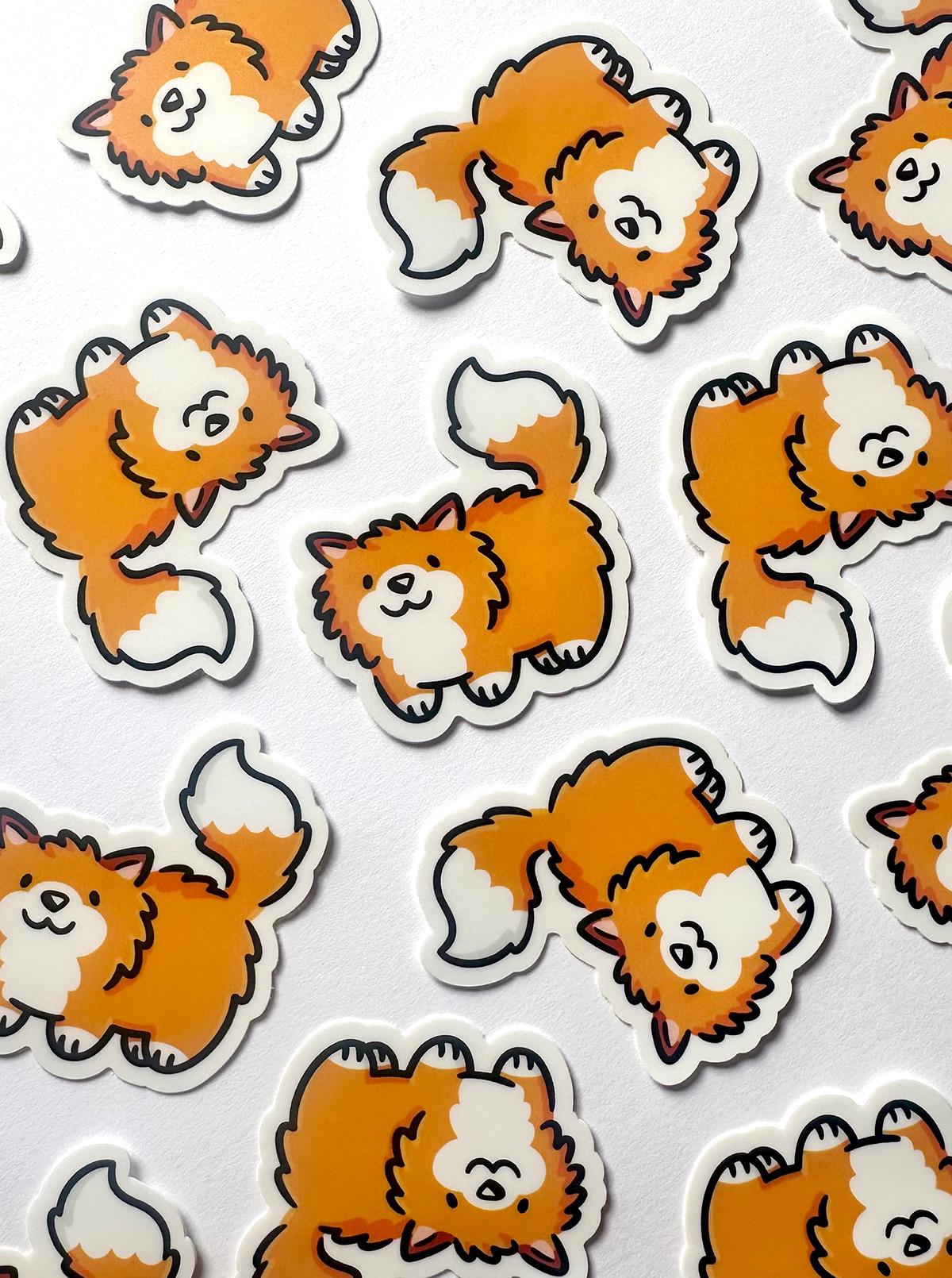 Fox Mini Sticker