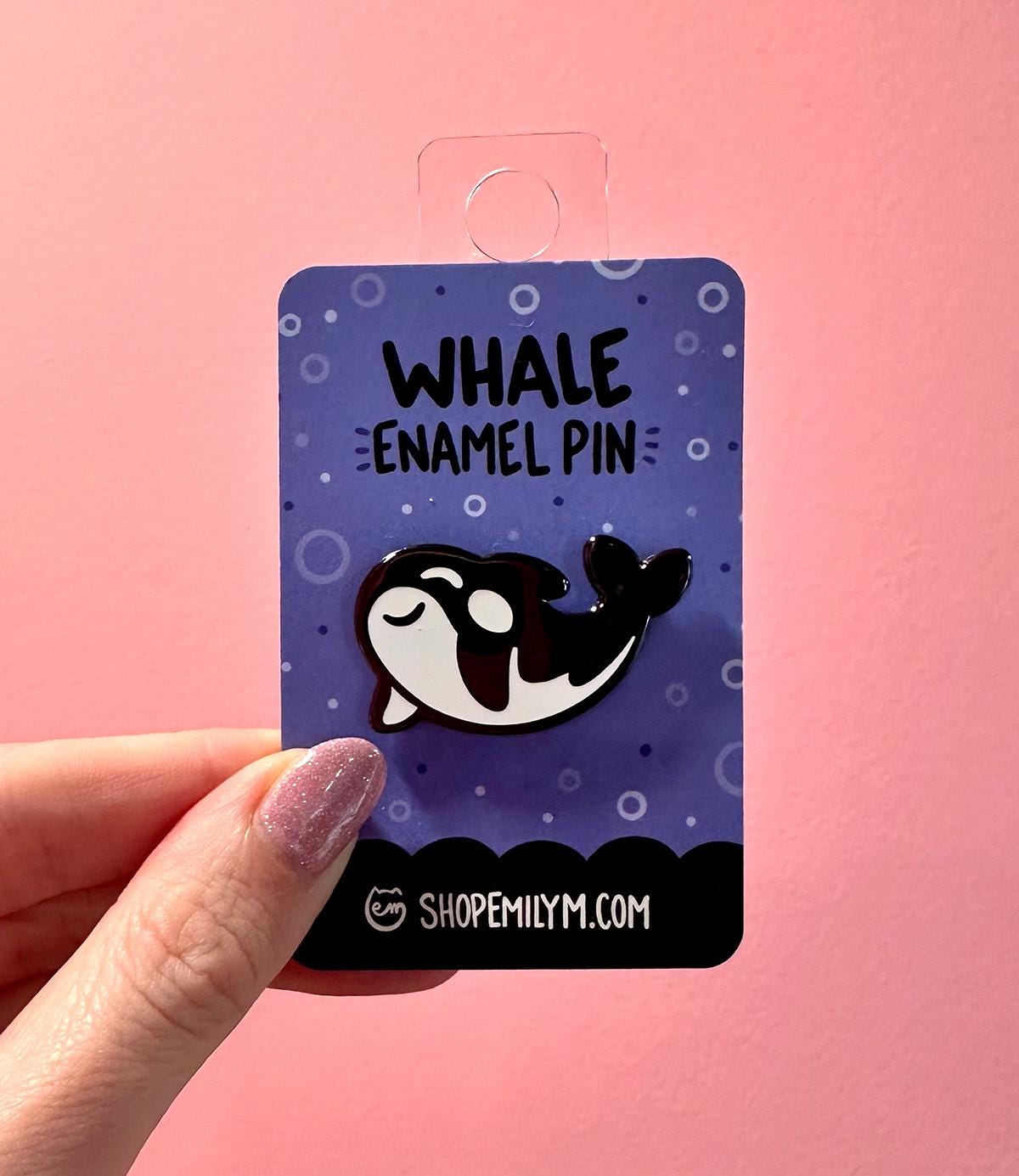 Whale Enamel Pin
