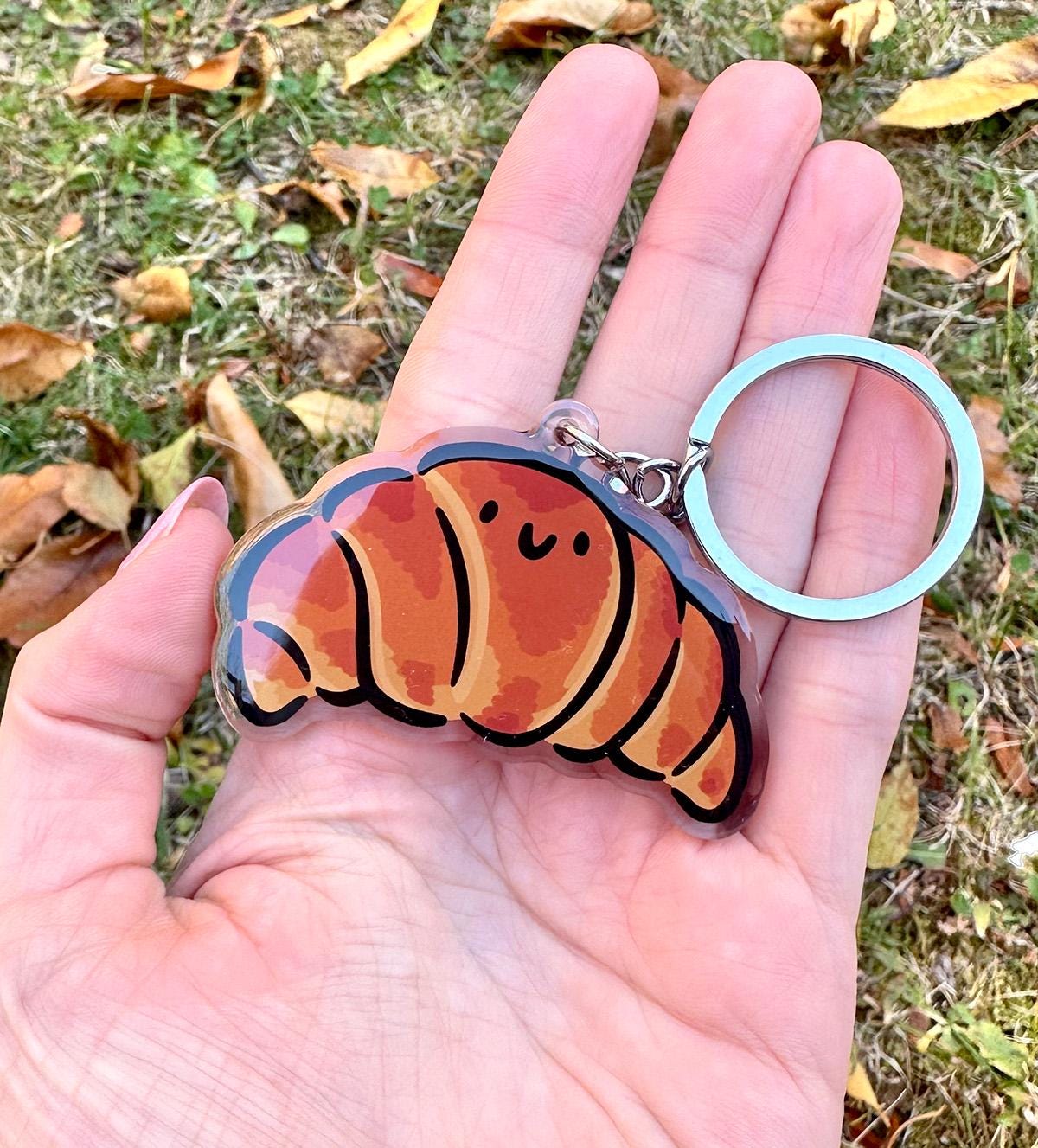 Croissant Keychain