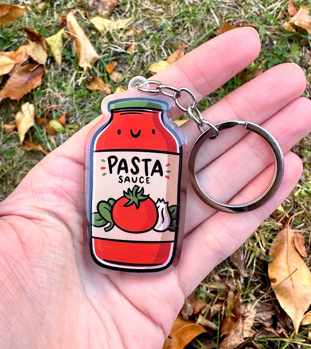 Pasta Sauce Keychain