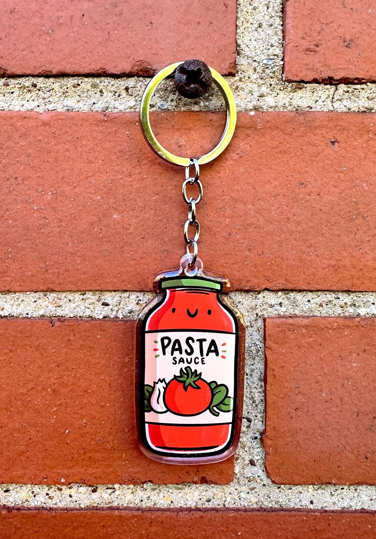 Pasta Sauce Keychain