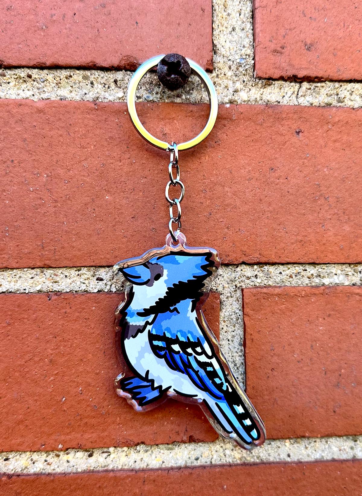 Blue Jay Keychain