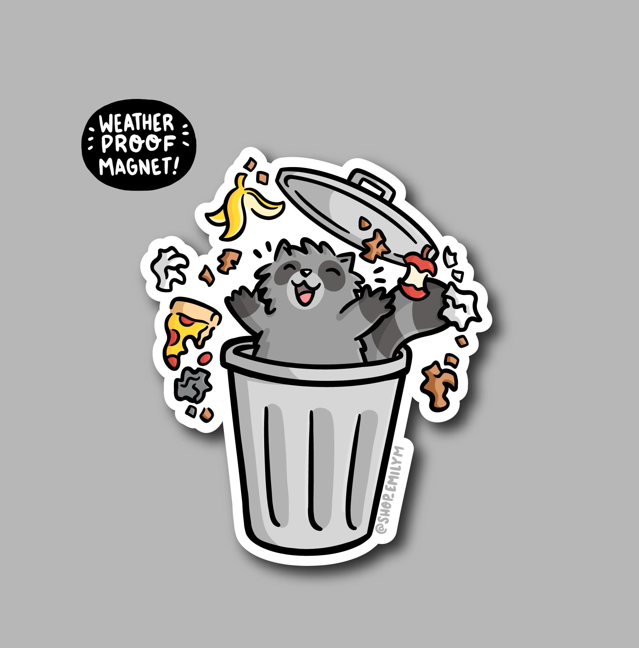Trash Raccoon Magnet