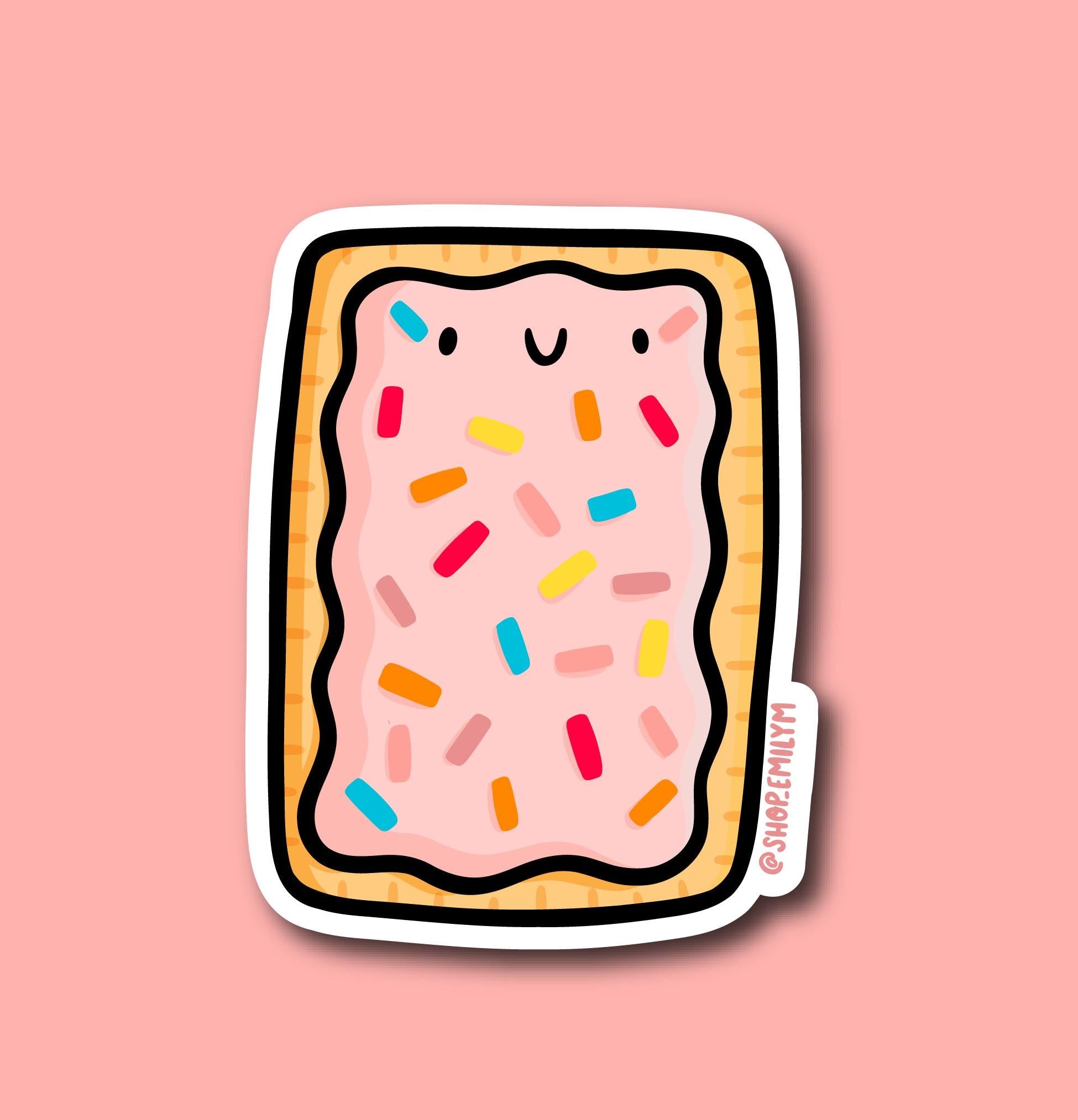 Strawberry Milkshake Toaster Pastry Sticker