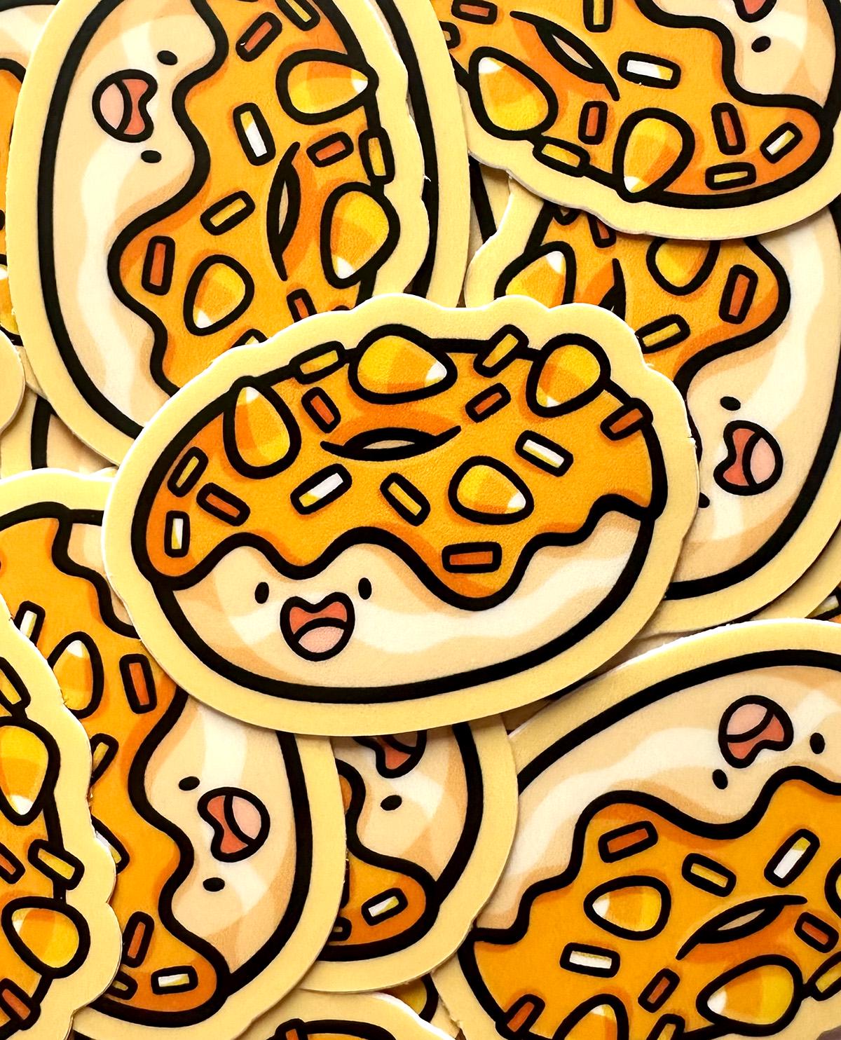 Halloween Donut Mini Sticker