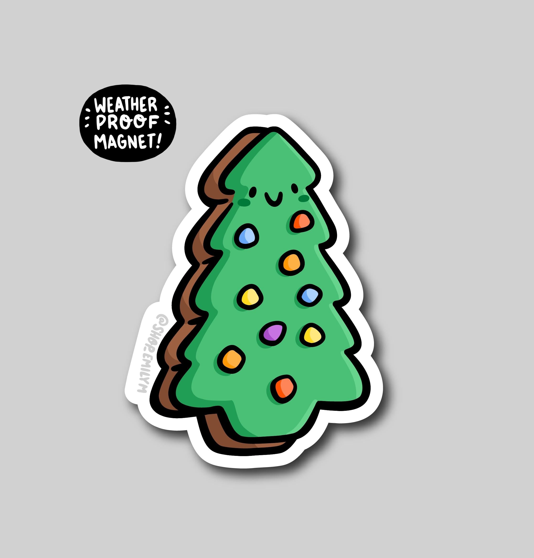 Christmas Tree Brownie Magnet