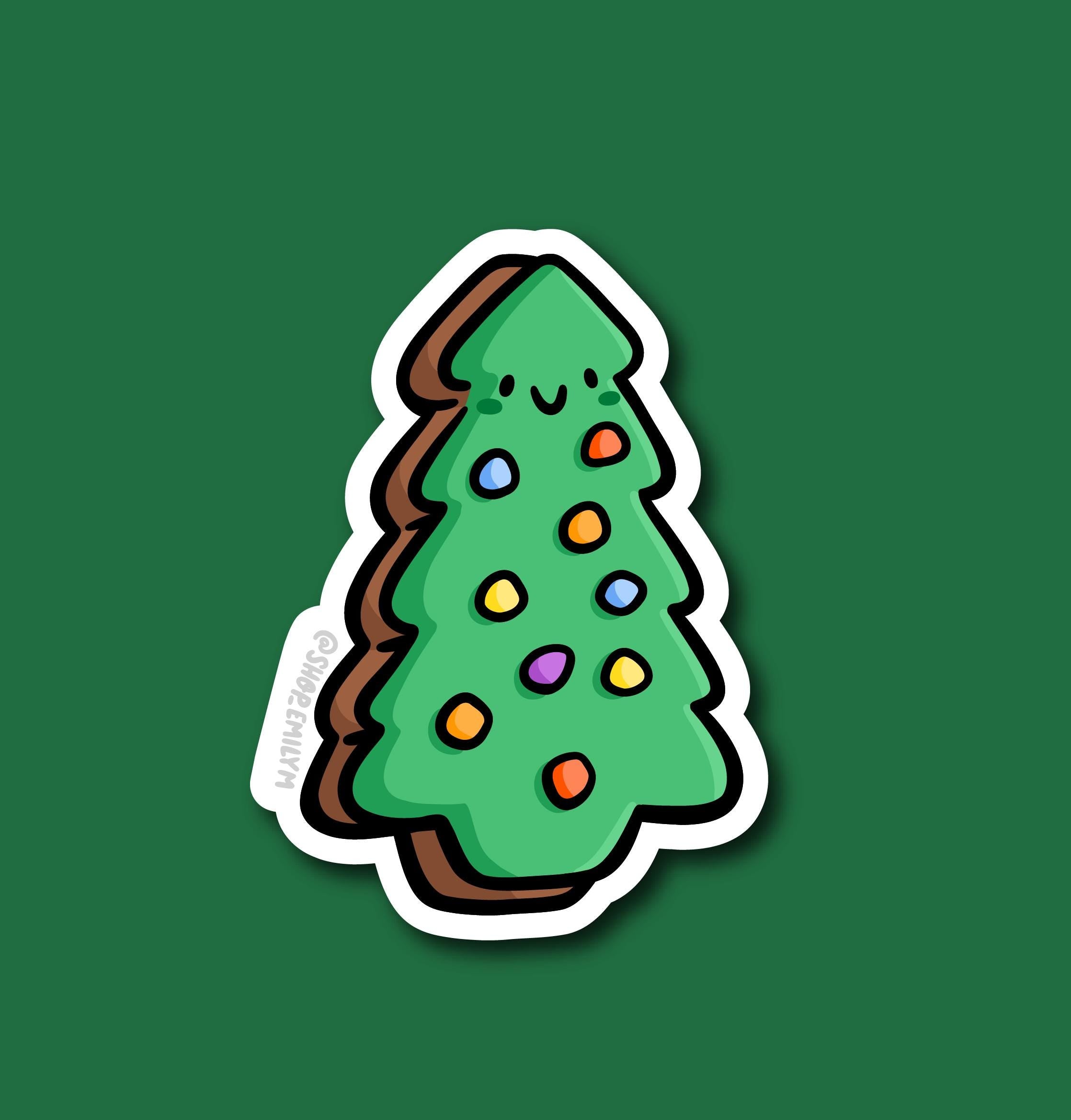 Christmas Tree Brownie Sticker