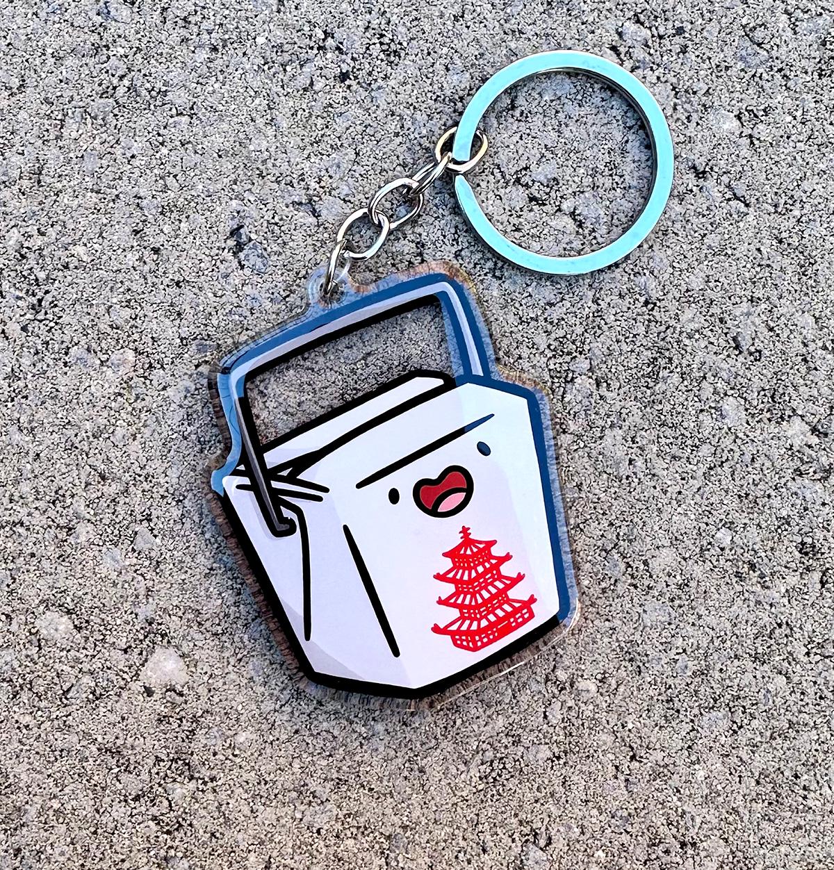 Take Out Box Keychain