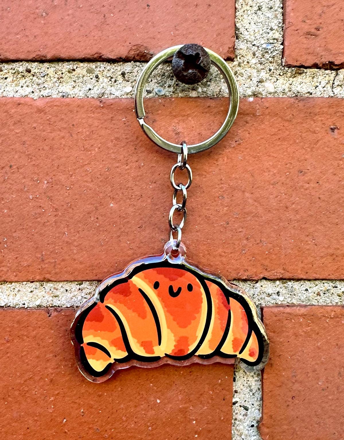 Croissant Keychain