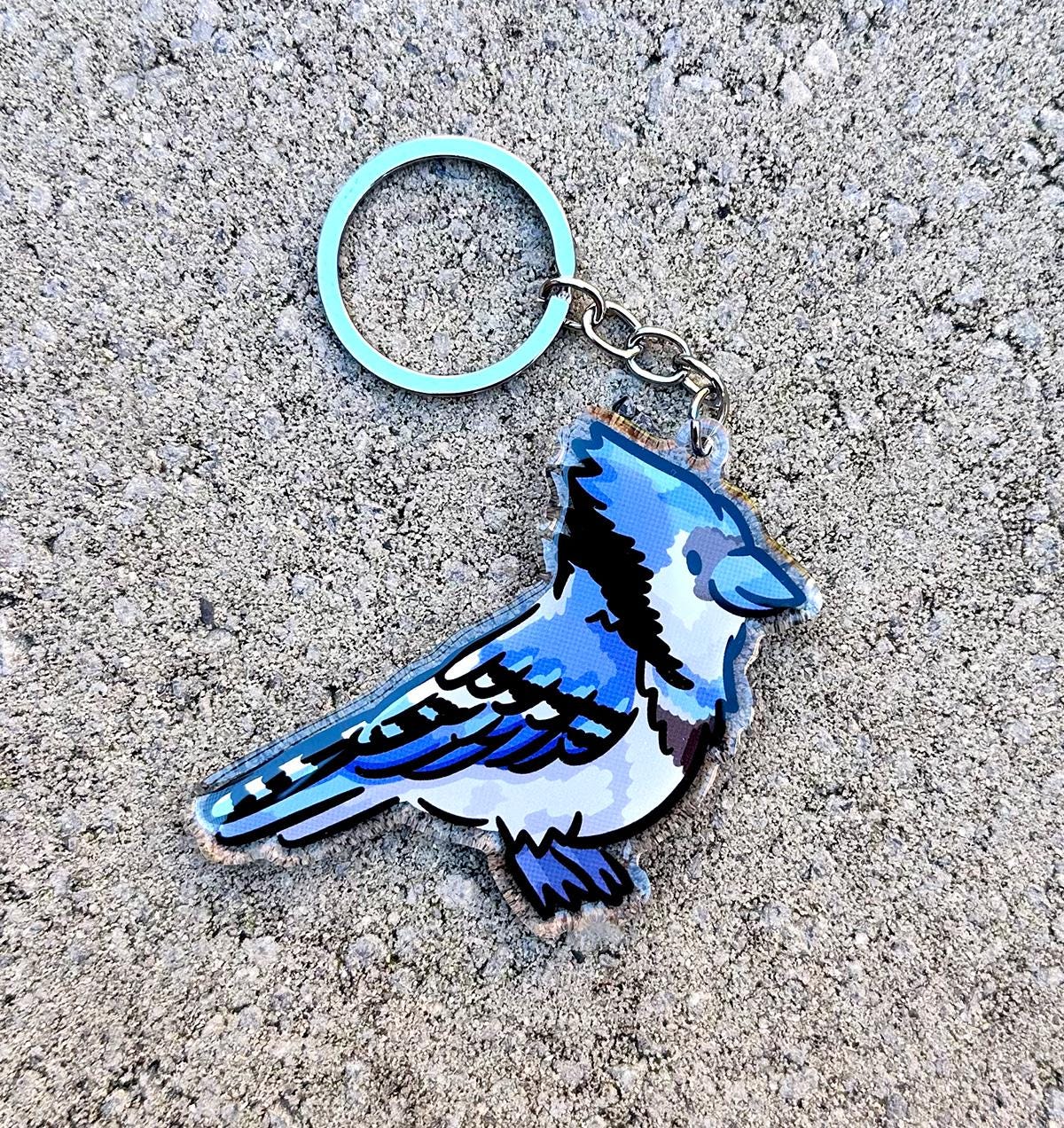 Blue Jay Keychain