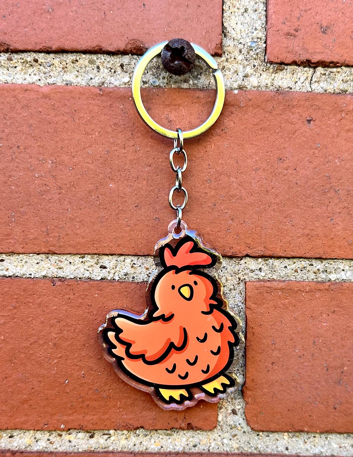 Chicken Keychain