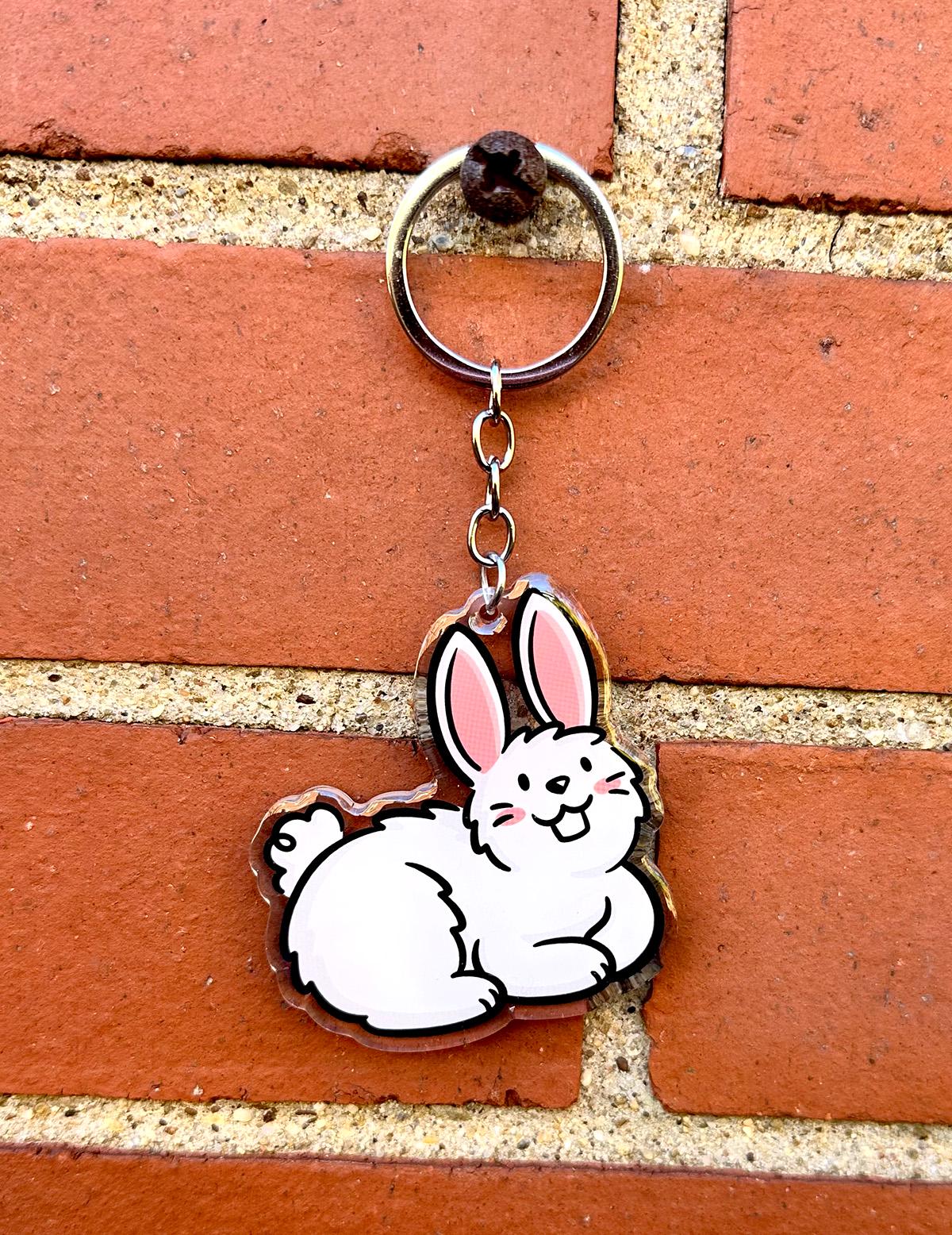 Bunny Keychain (White)