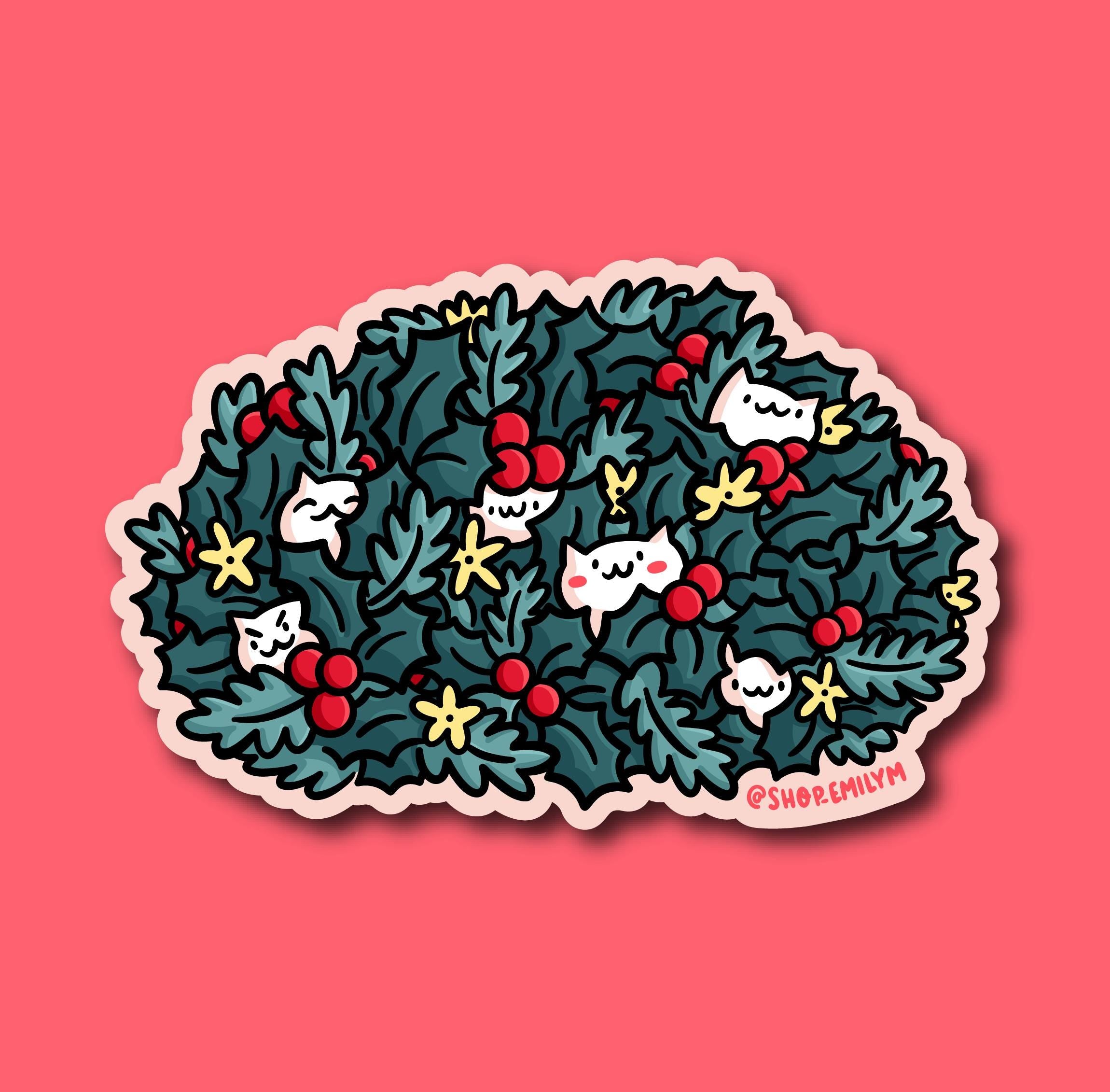 Holly Cats Sticker