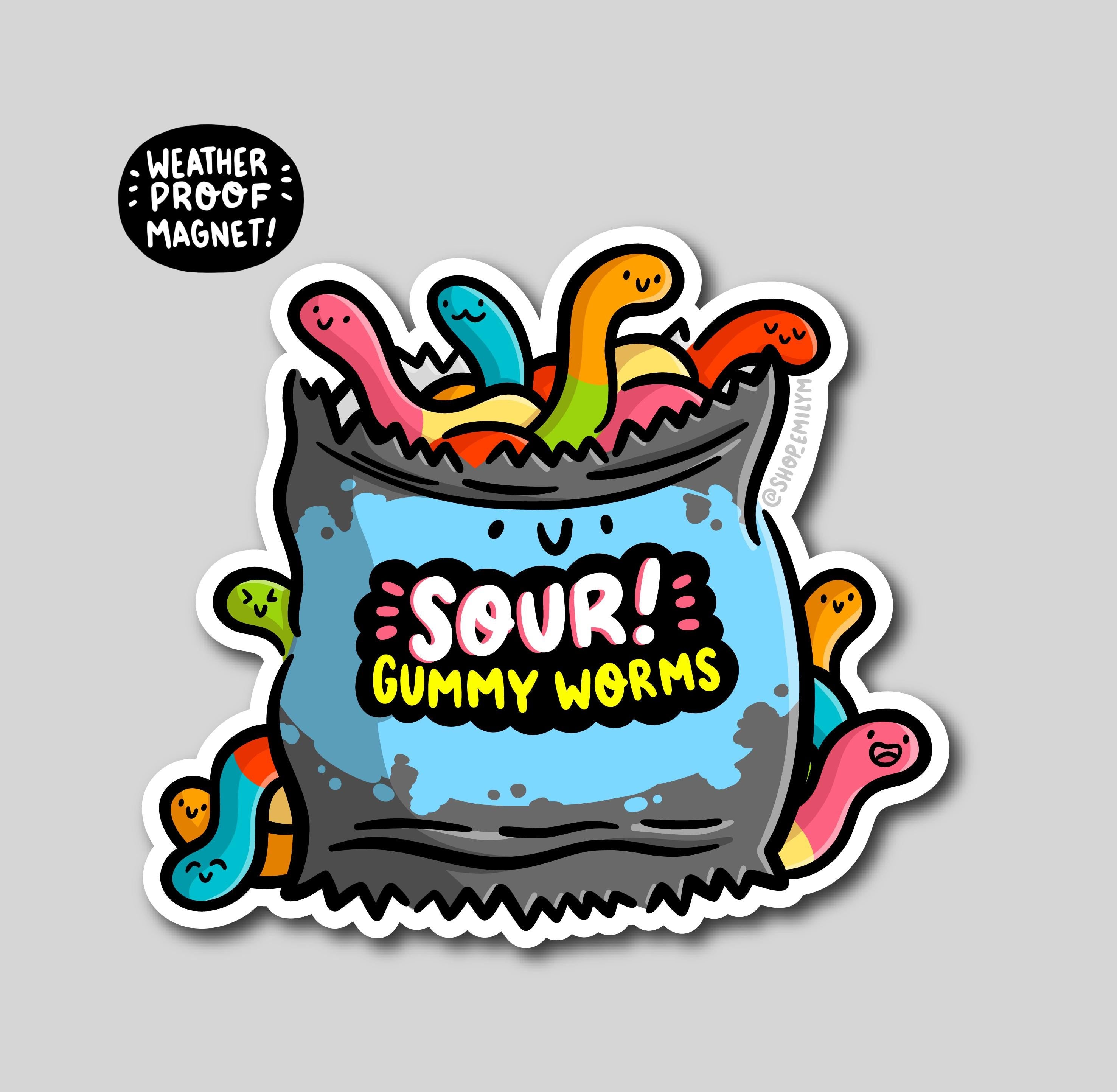 Gummy Worms Magnet
