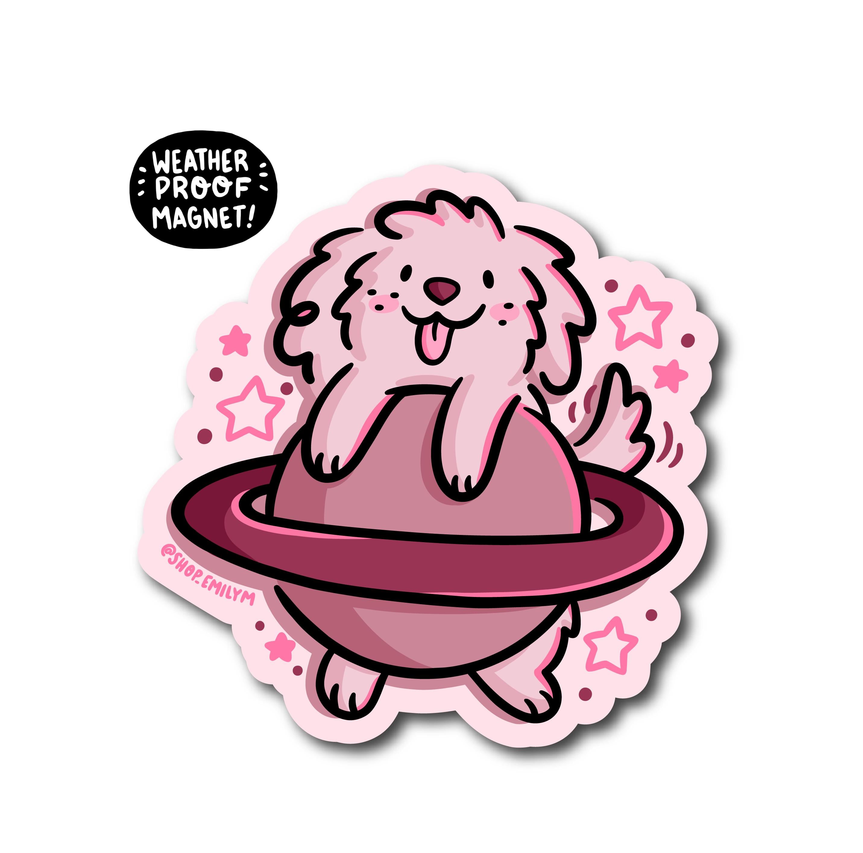 Saturn Dog Magnet
