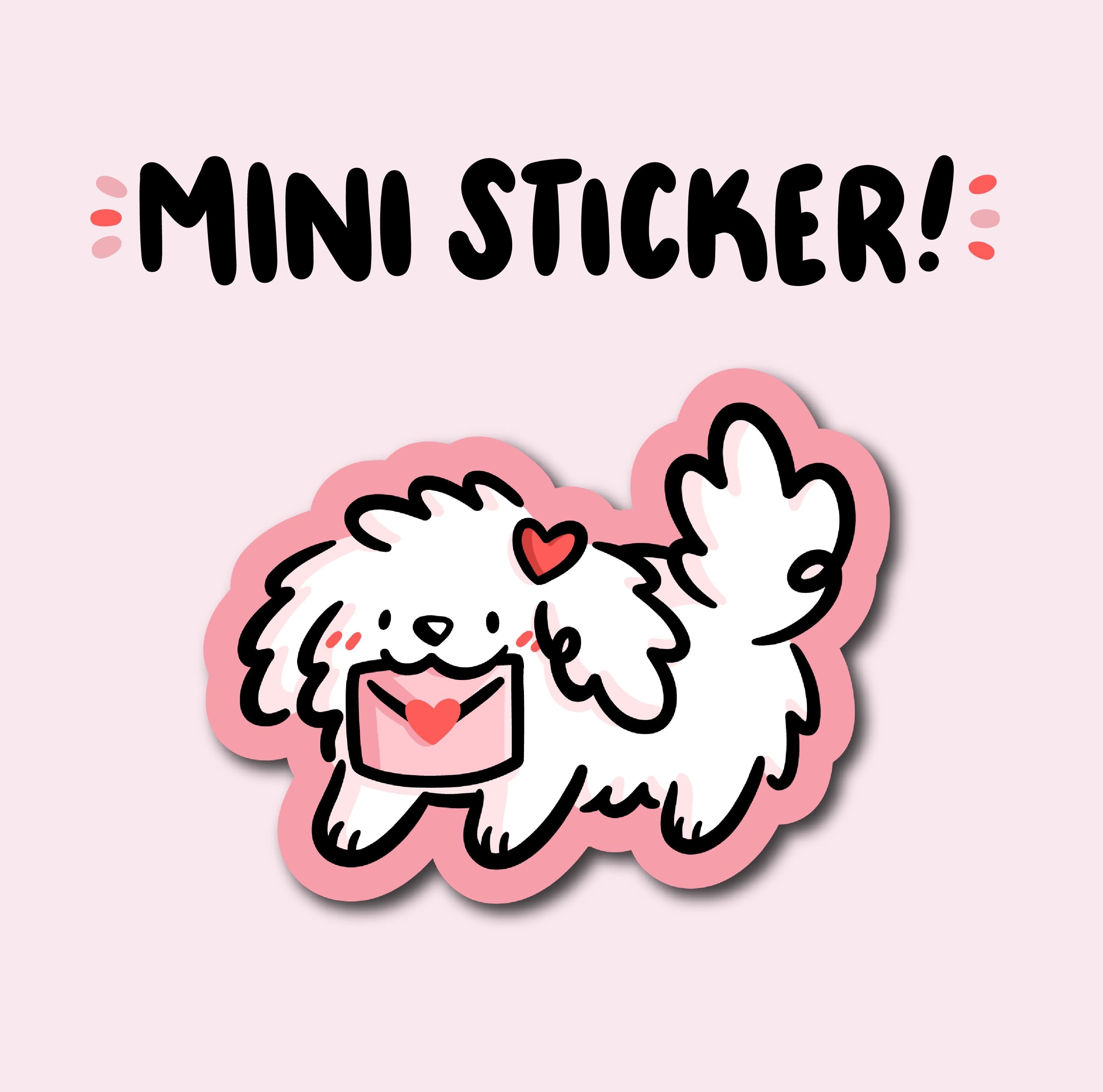 Valentine's Dog Mini Sticker