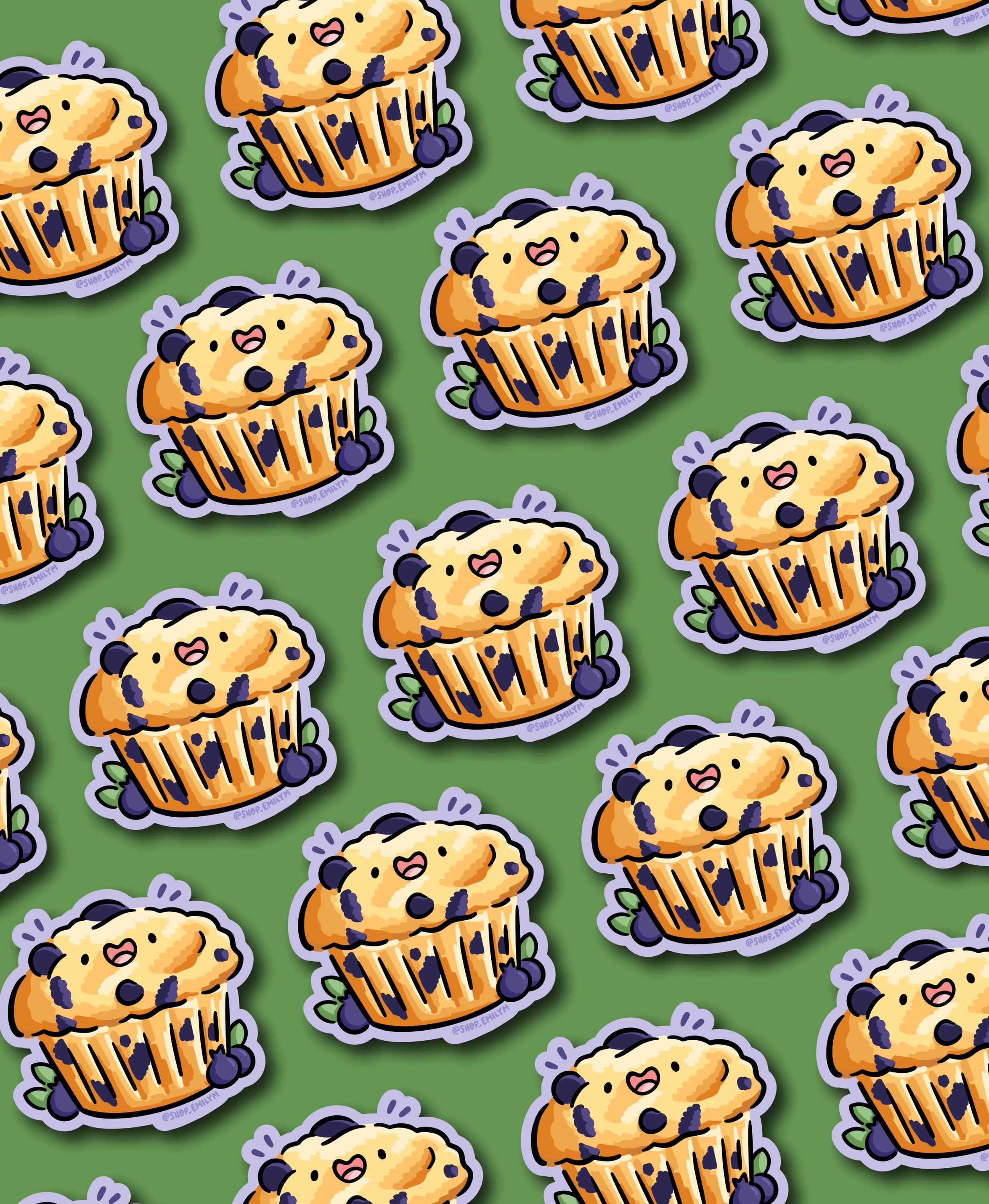 Blueberry Muffin Sticker