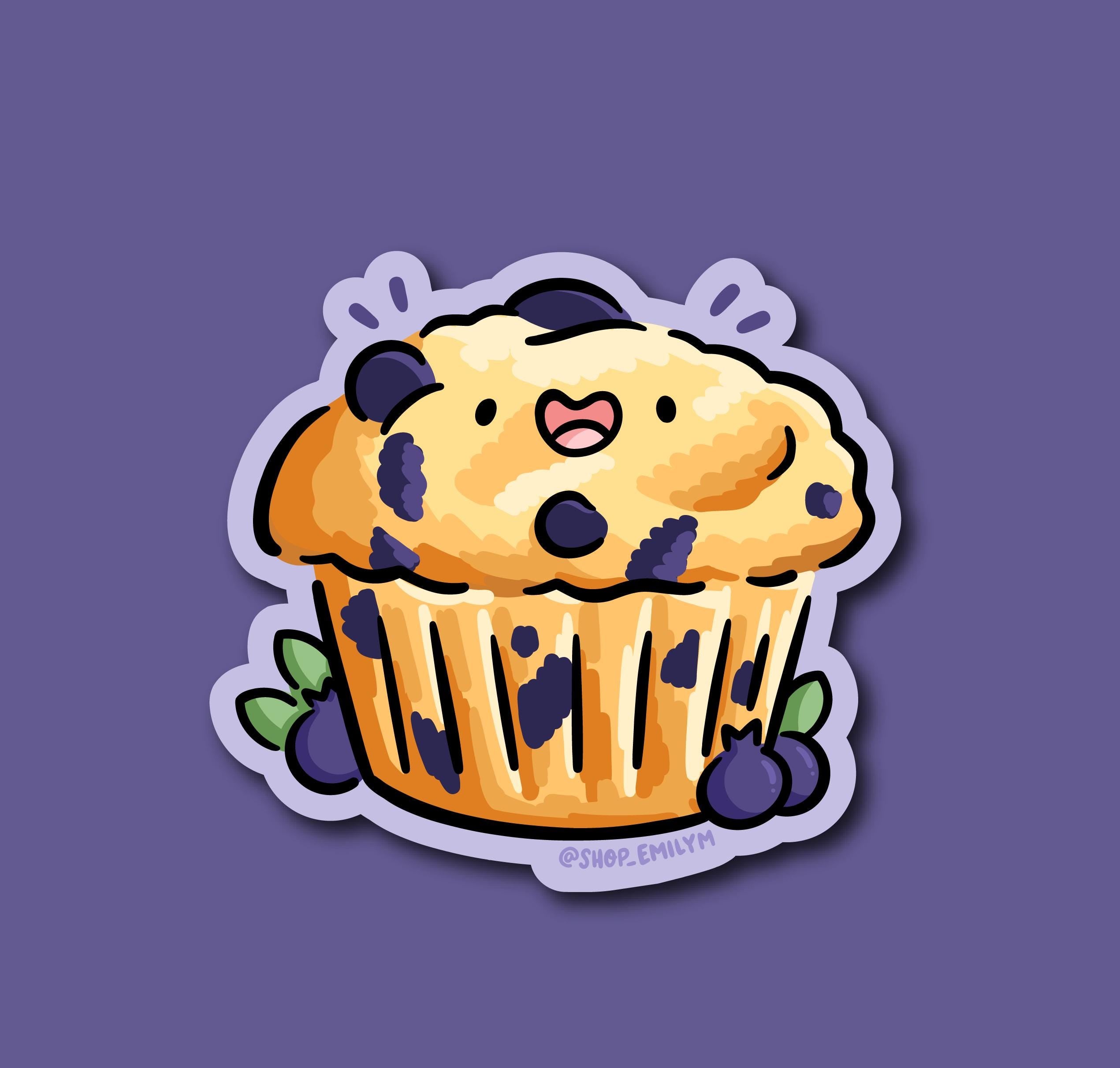 Blueberry Muffin Sticker