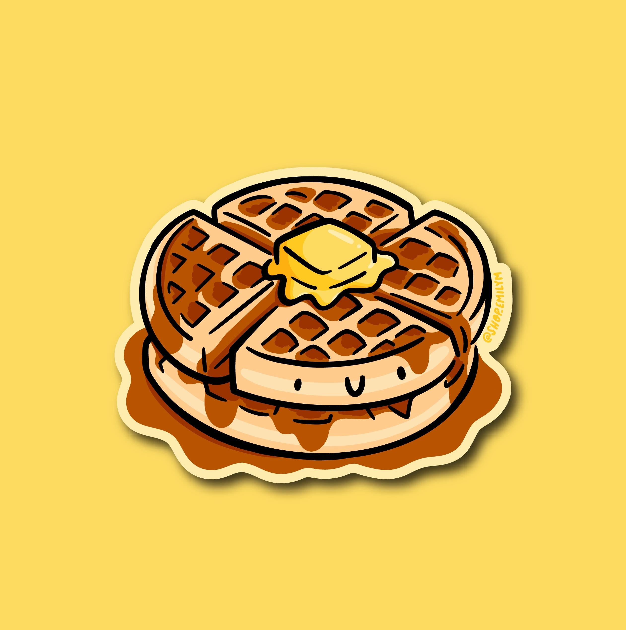 Waffles Sticker