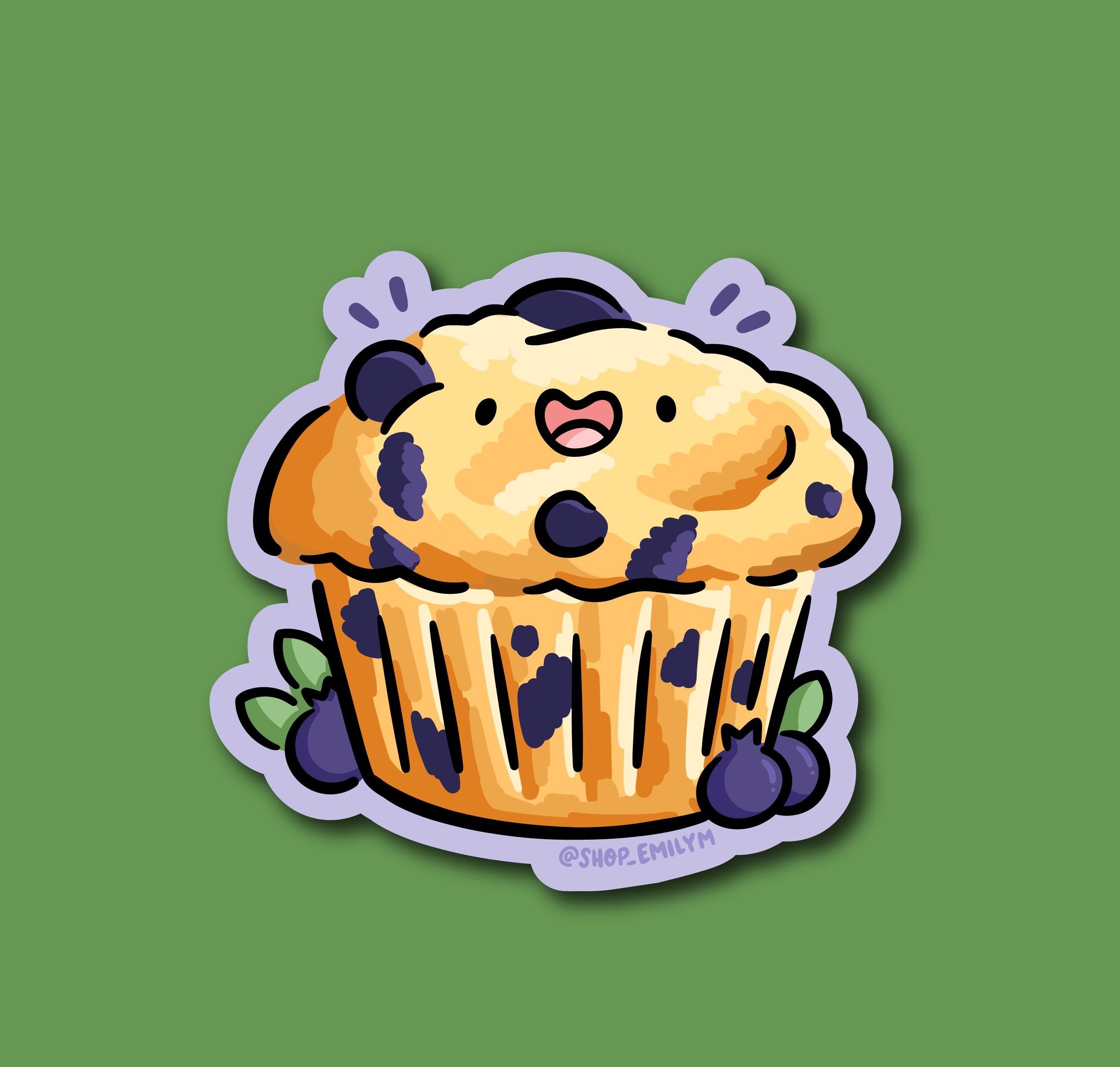 Blueberry Muffin Sticker