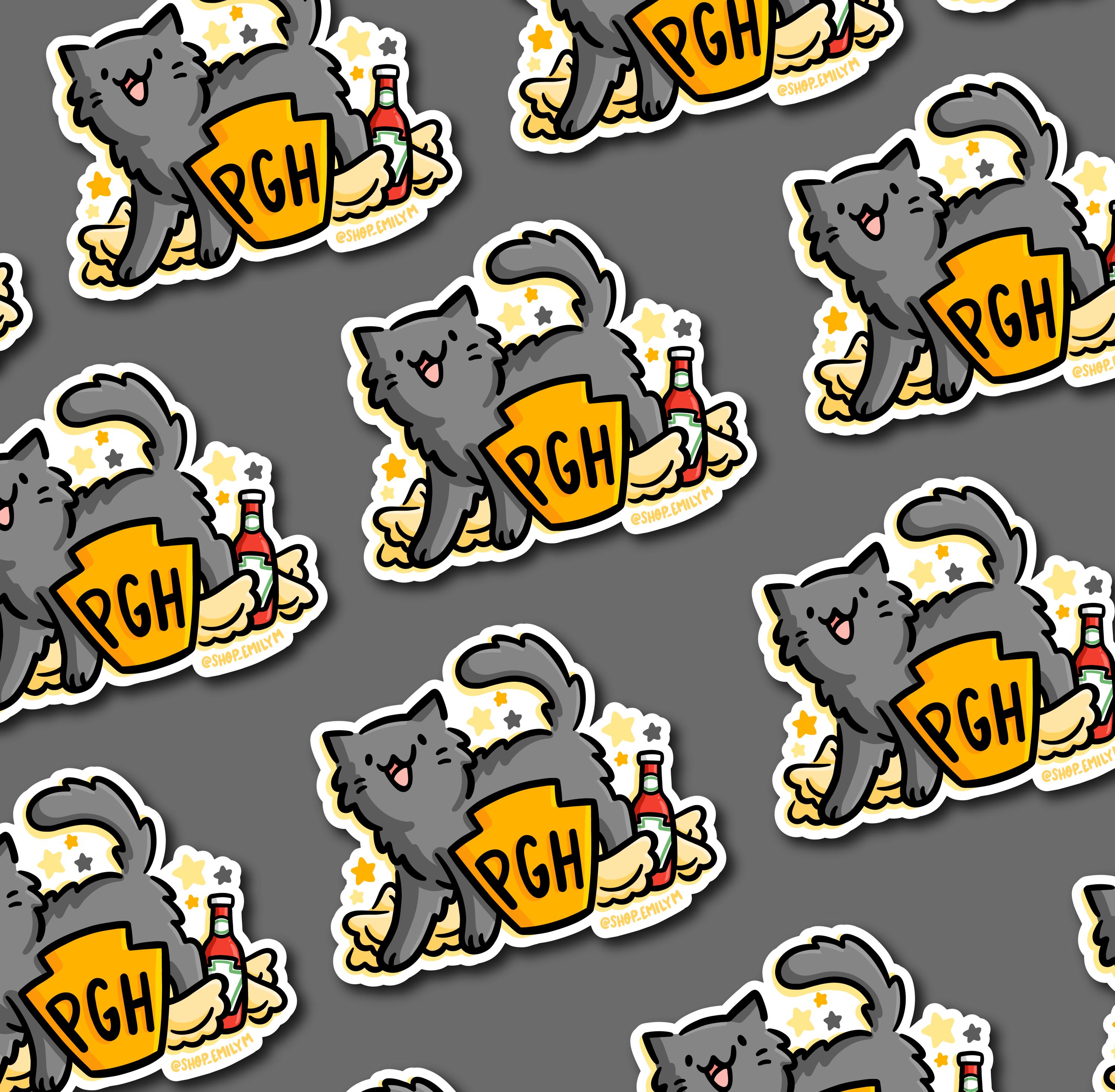 Keystone Cat Sticker (Black Cat)