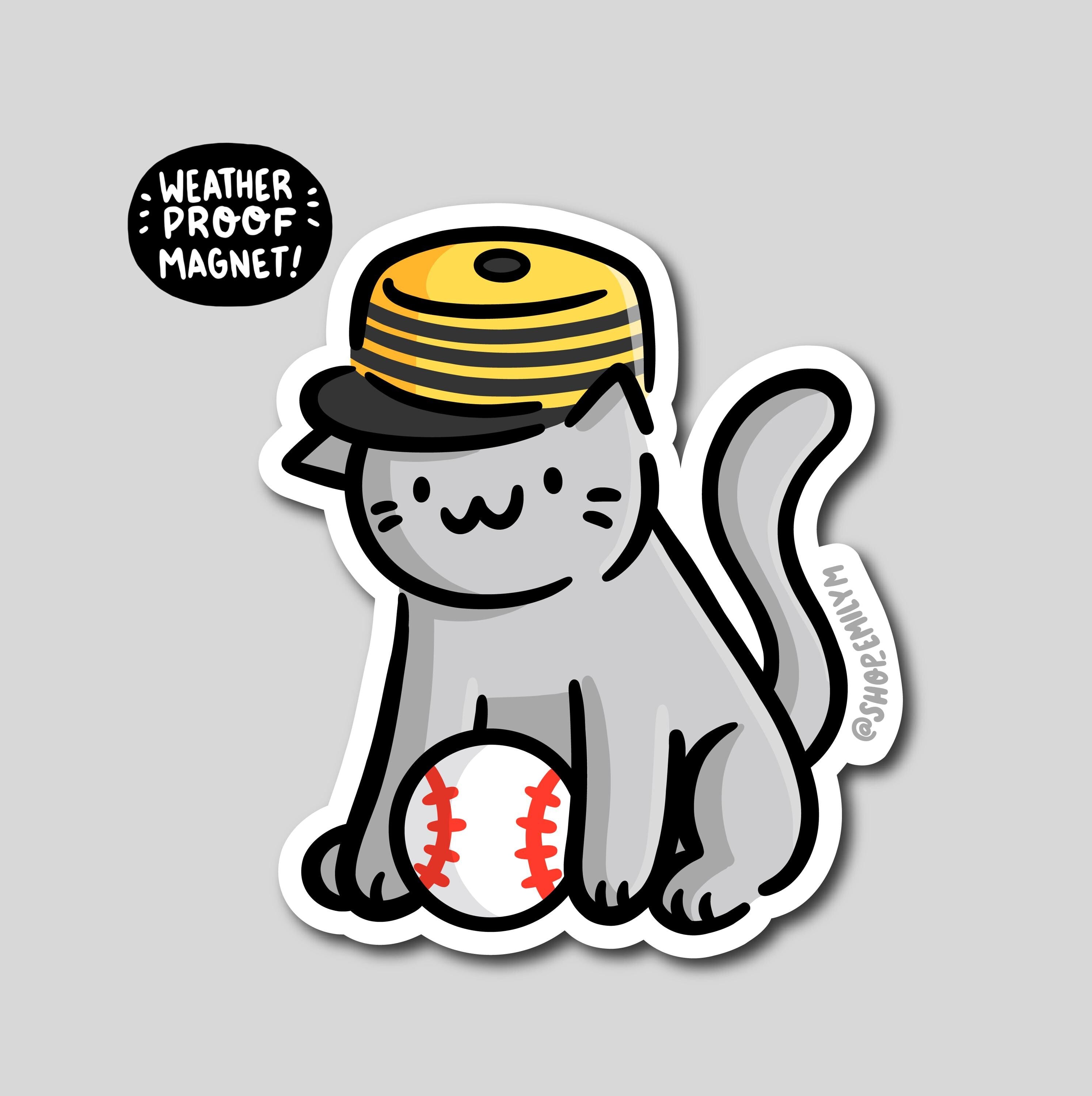 Vintage Pittsburgh Baseball Hat Magnet