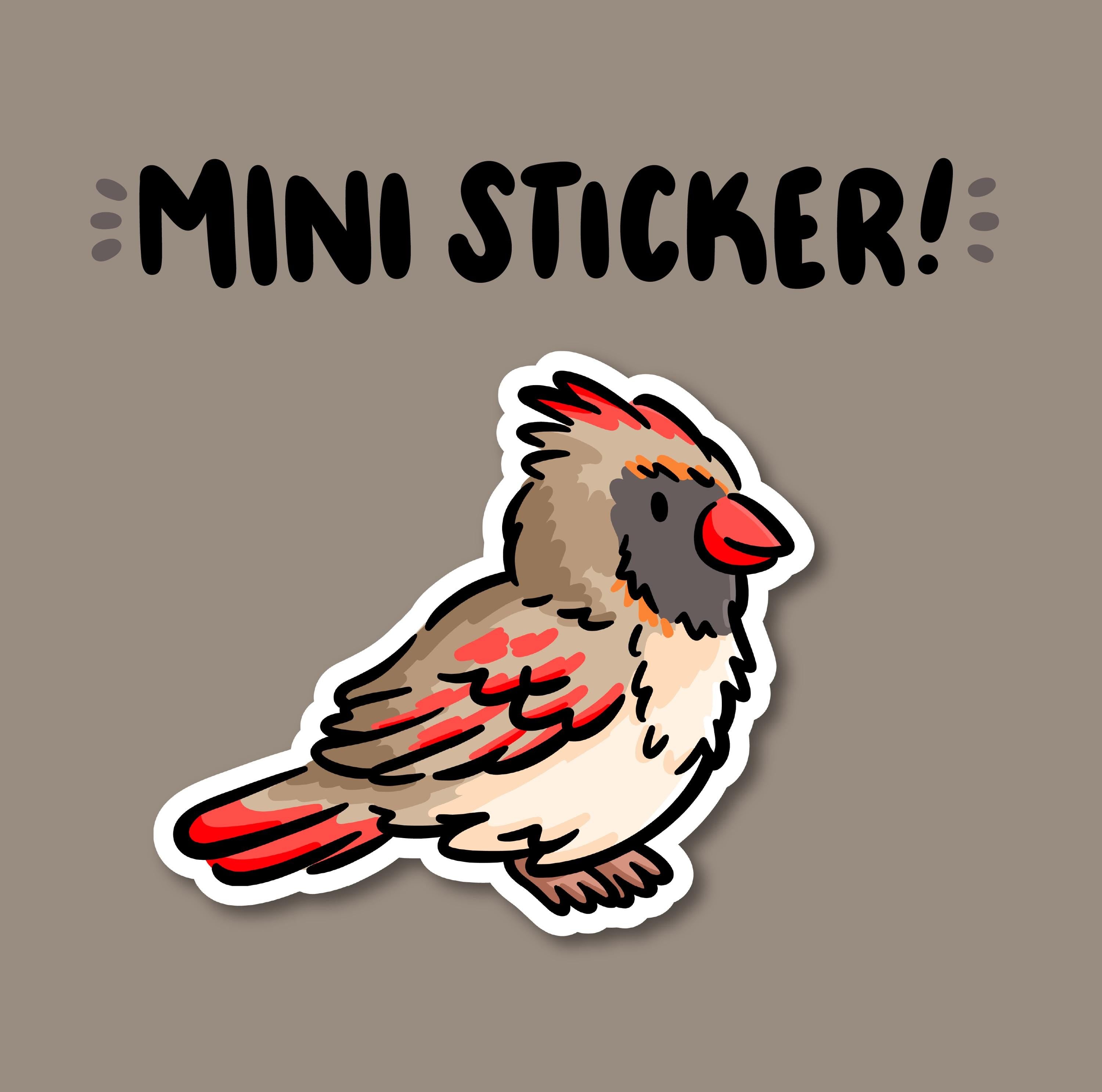 Cardinal Mini Sticker (Female)