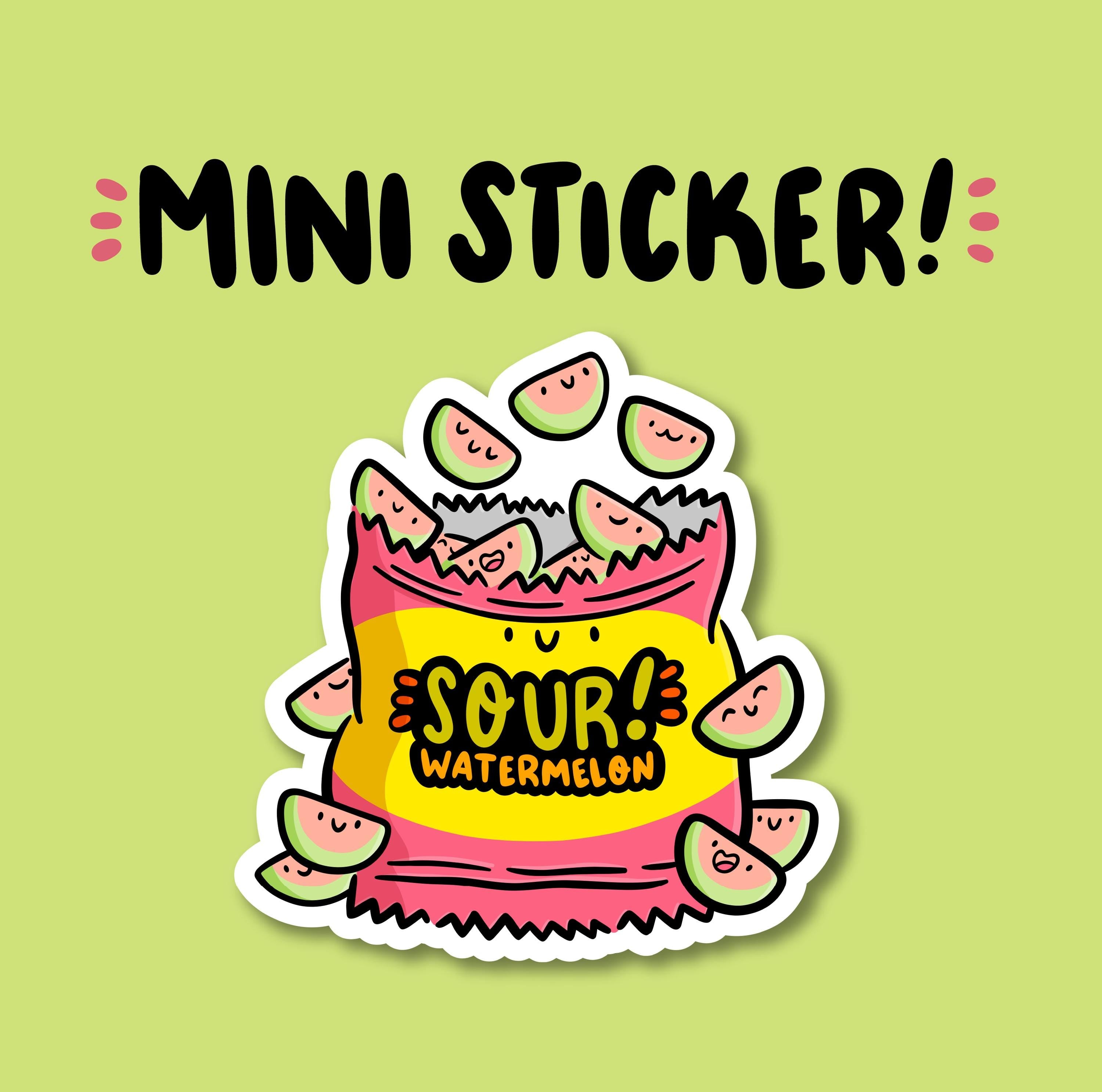 Sour Watermelon Mini Sticker