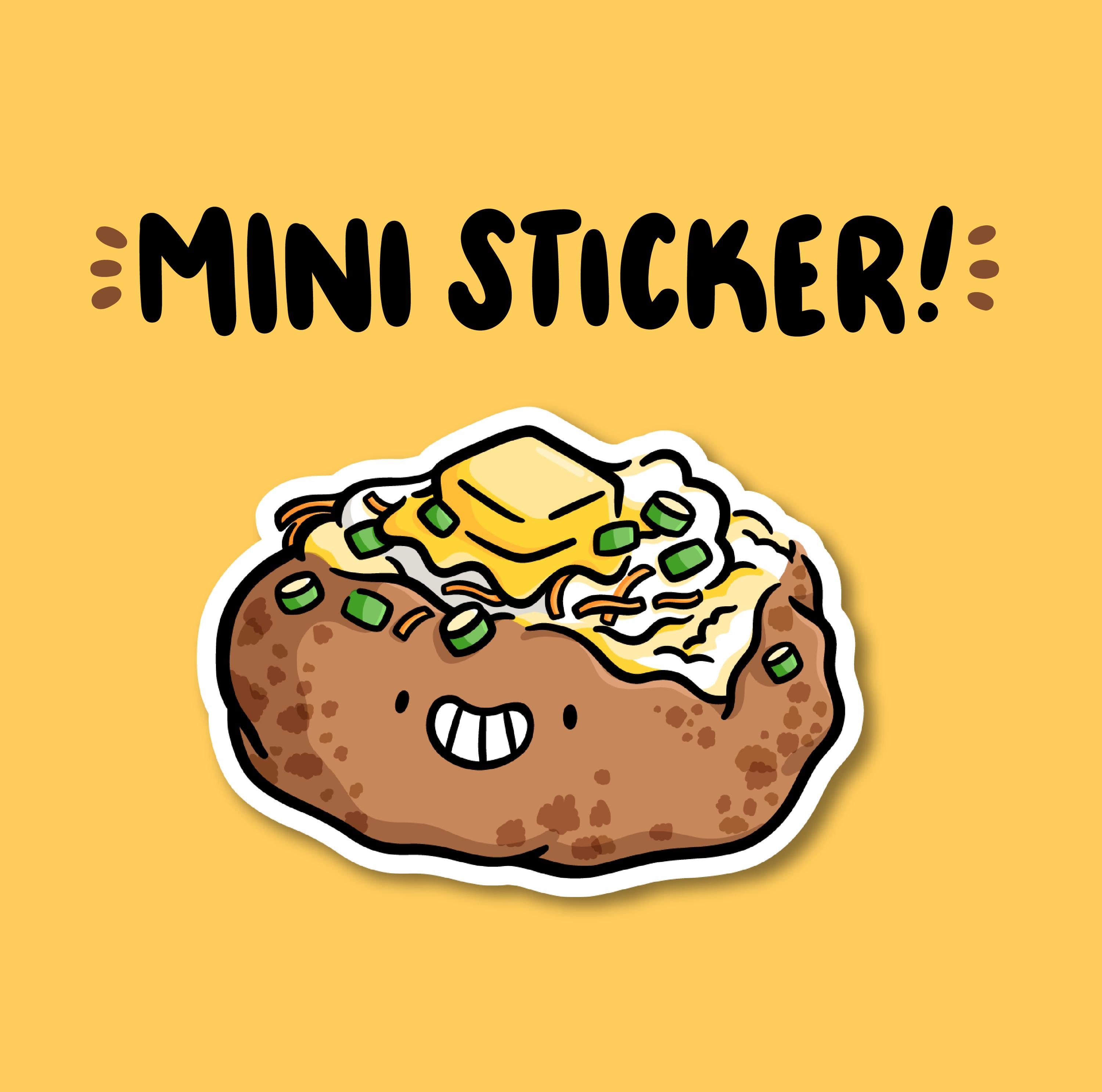 Baked Potato Mini Sticker