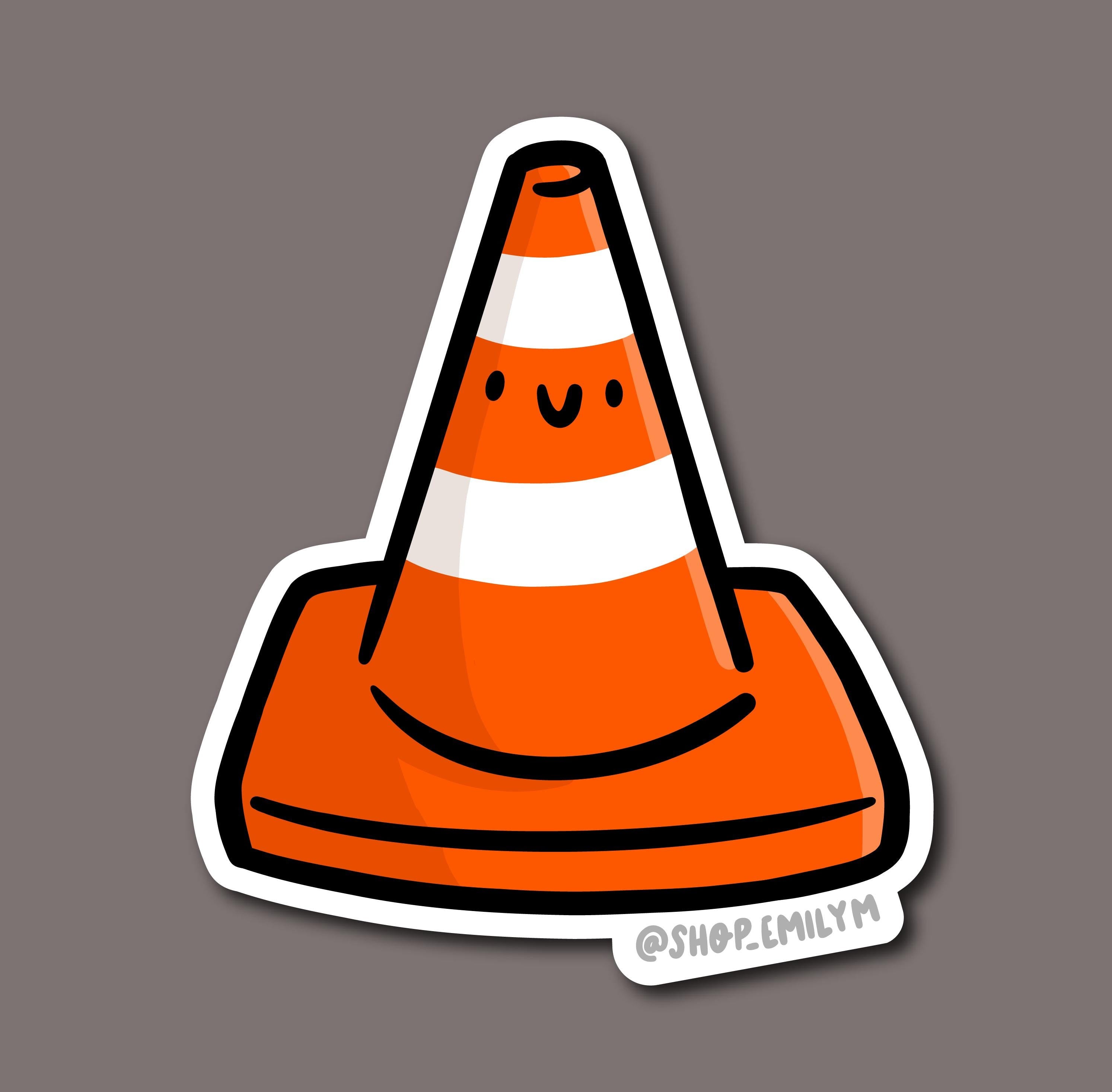 Traffic Cone Sticker