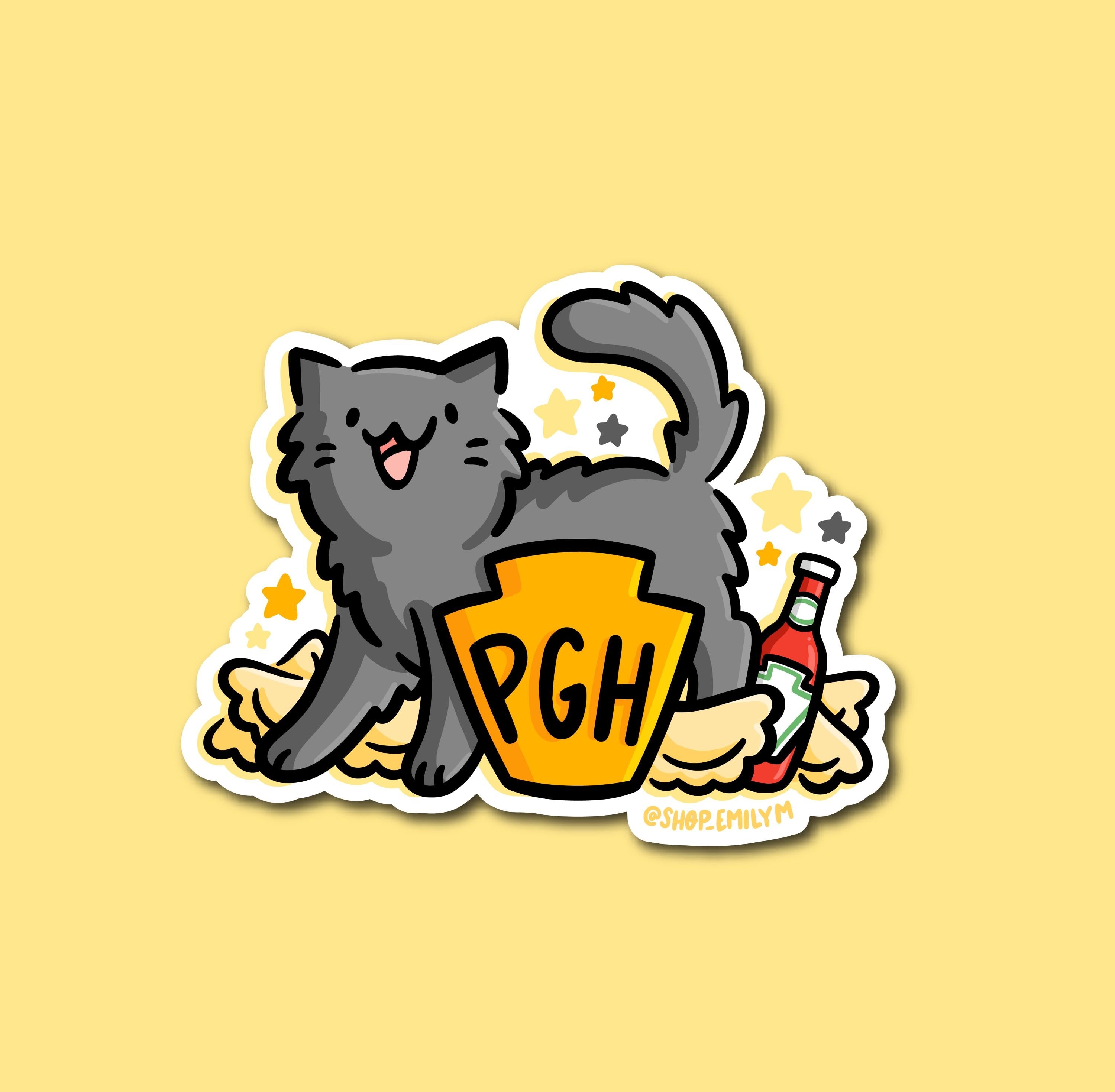 Keystone Cat Sticker (Black Cat)
