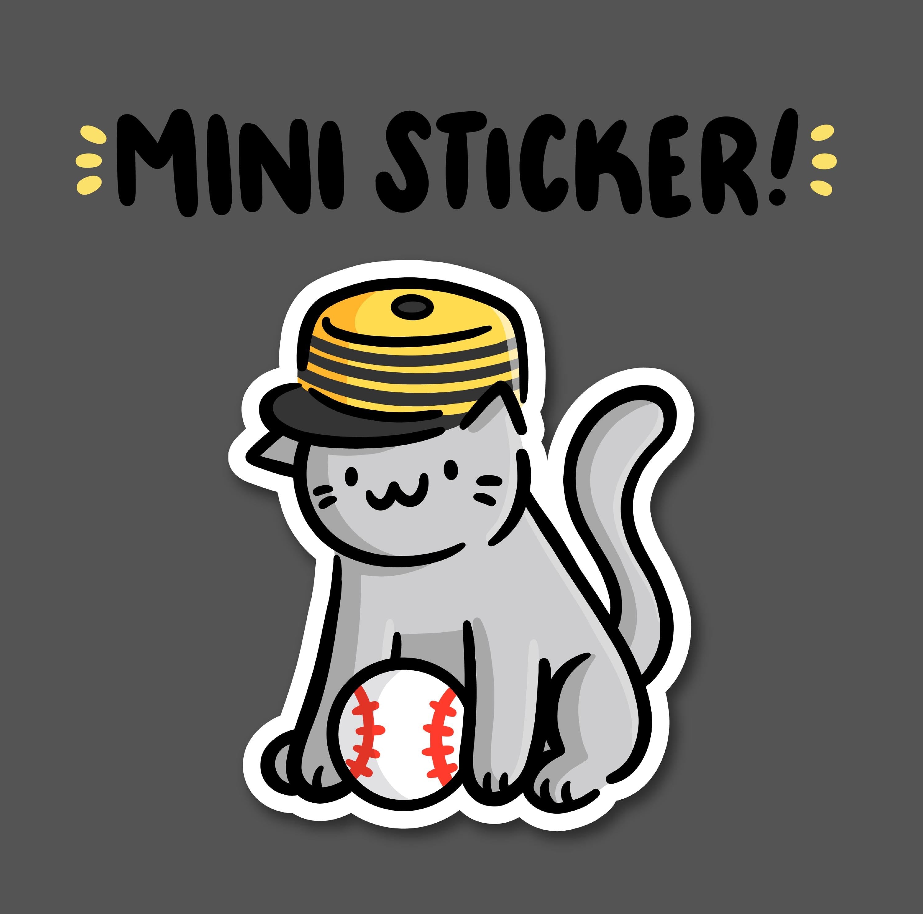 Vintage Pittsburgh Baseball Hat Mini Sticker