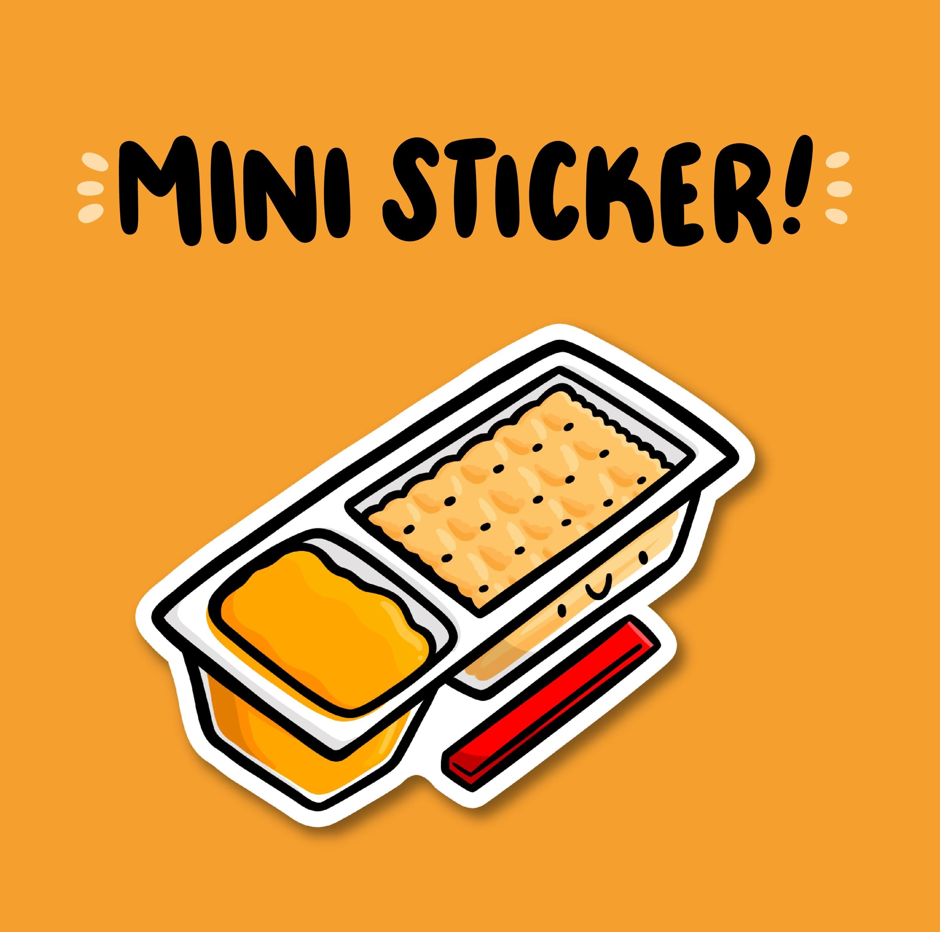 Cheese Snack Crackers Mini Sticker