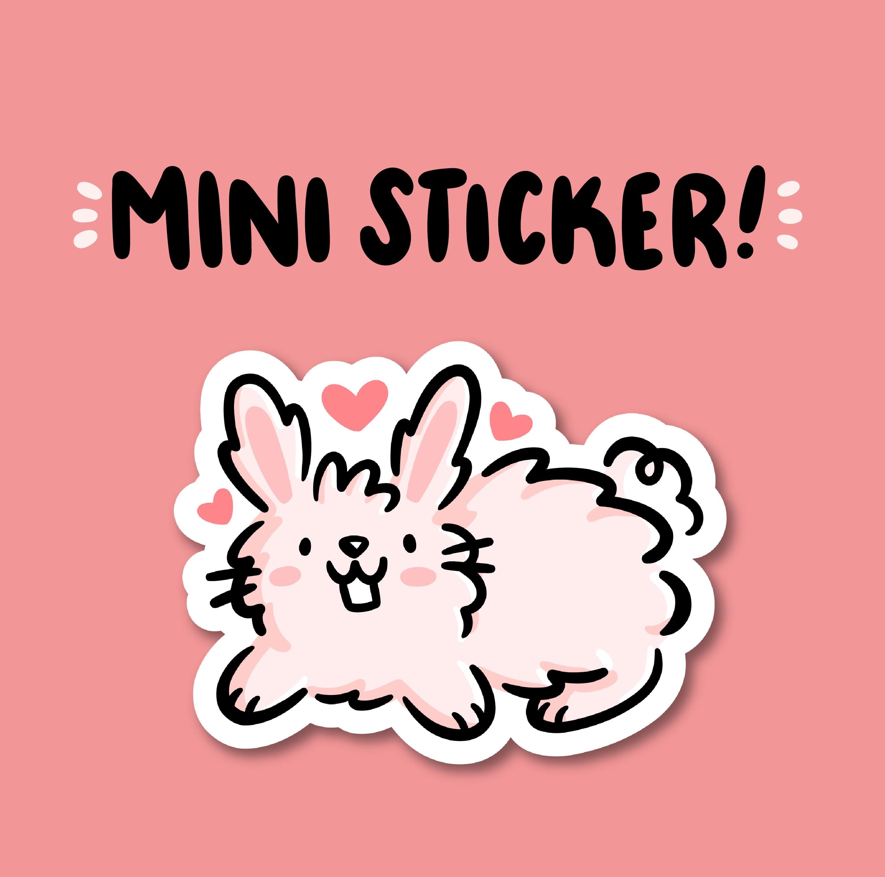 Pink Bunny Mini Sticker
