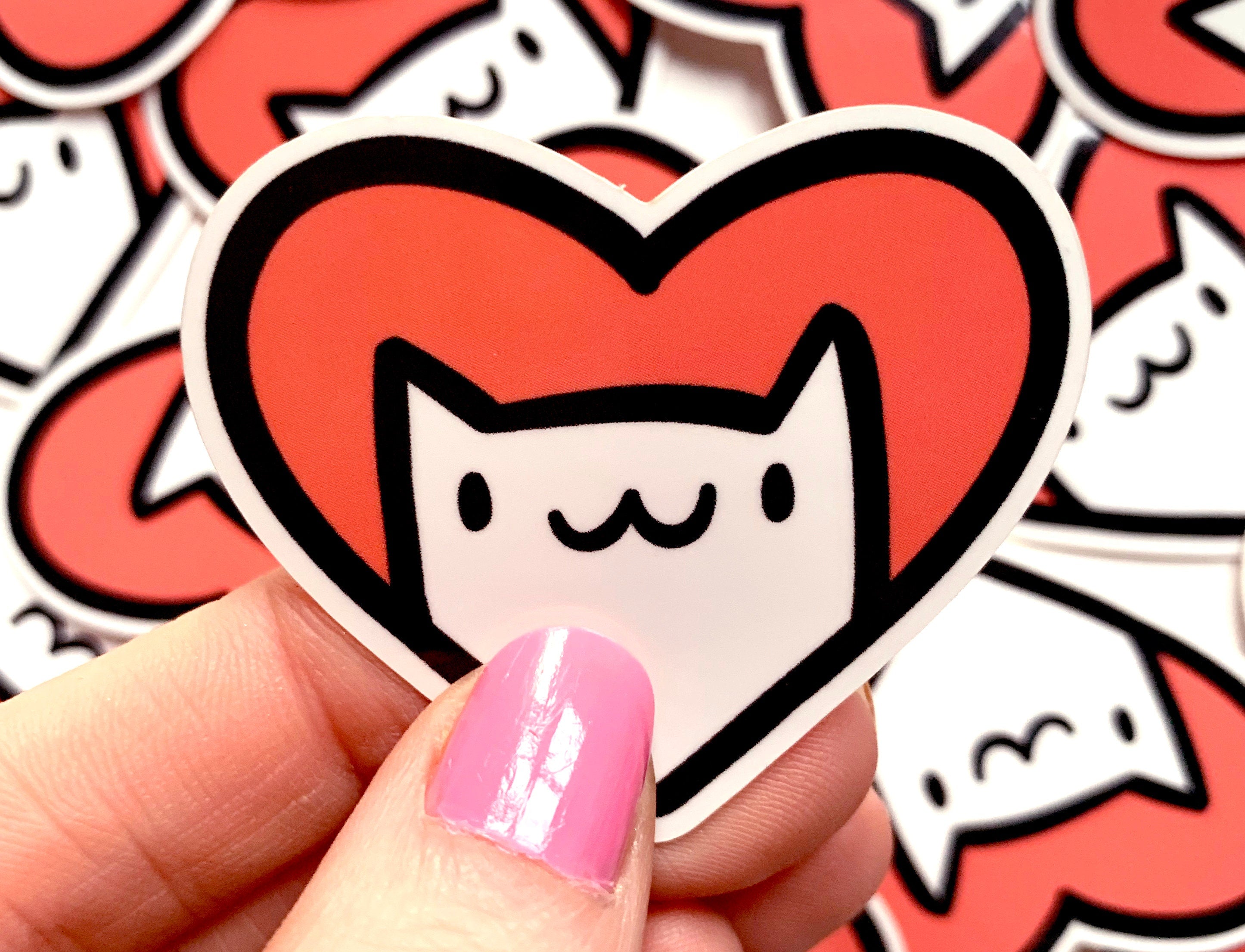 Cat Heart Mini Sticker